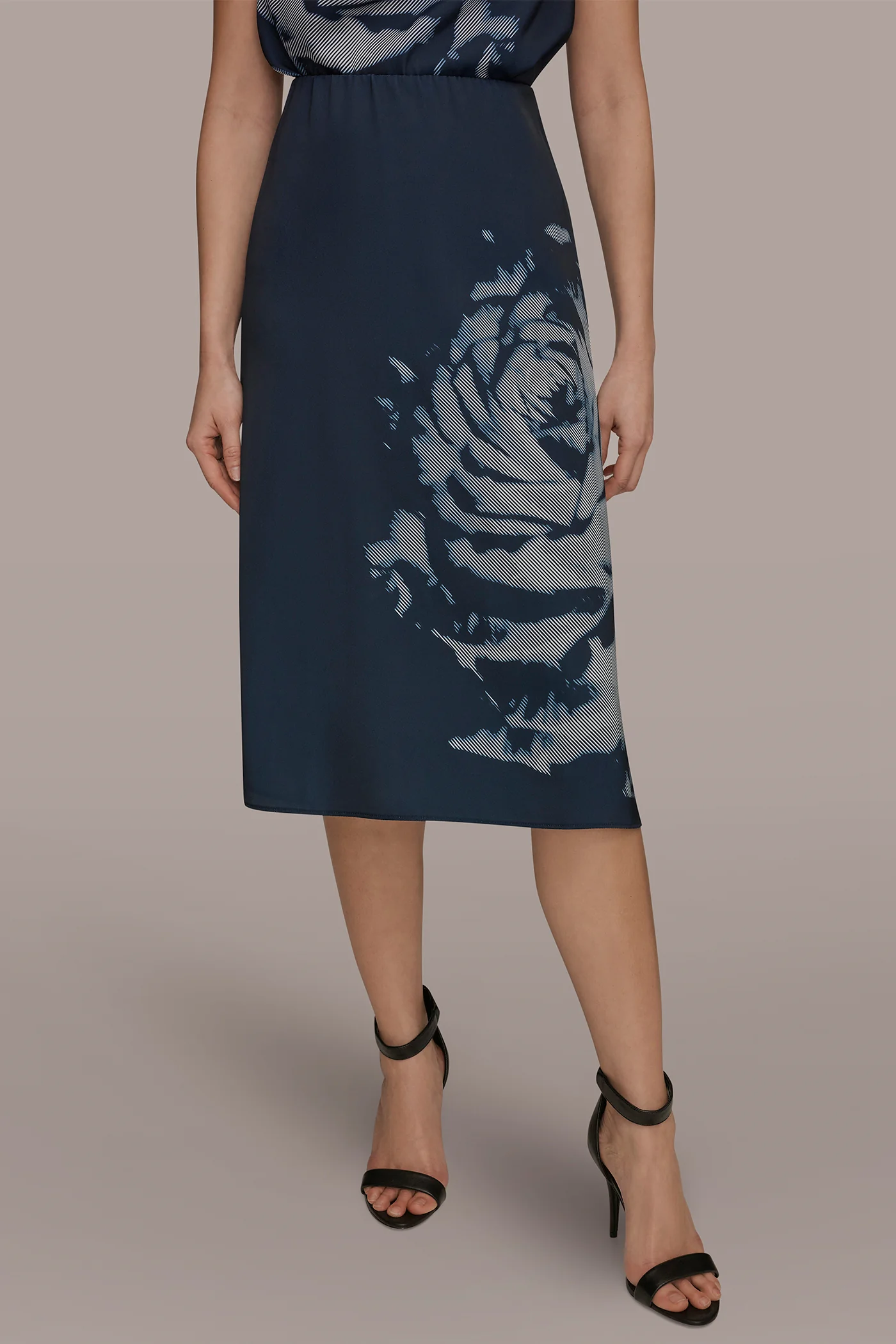 FLORAL SUIT PENCIL SKIRT - VXVOV