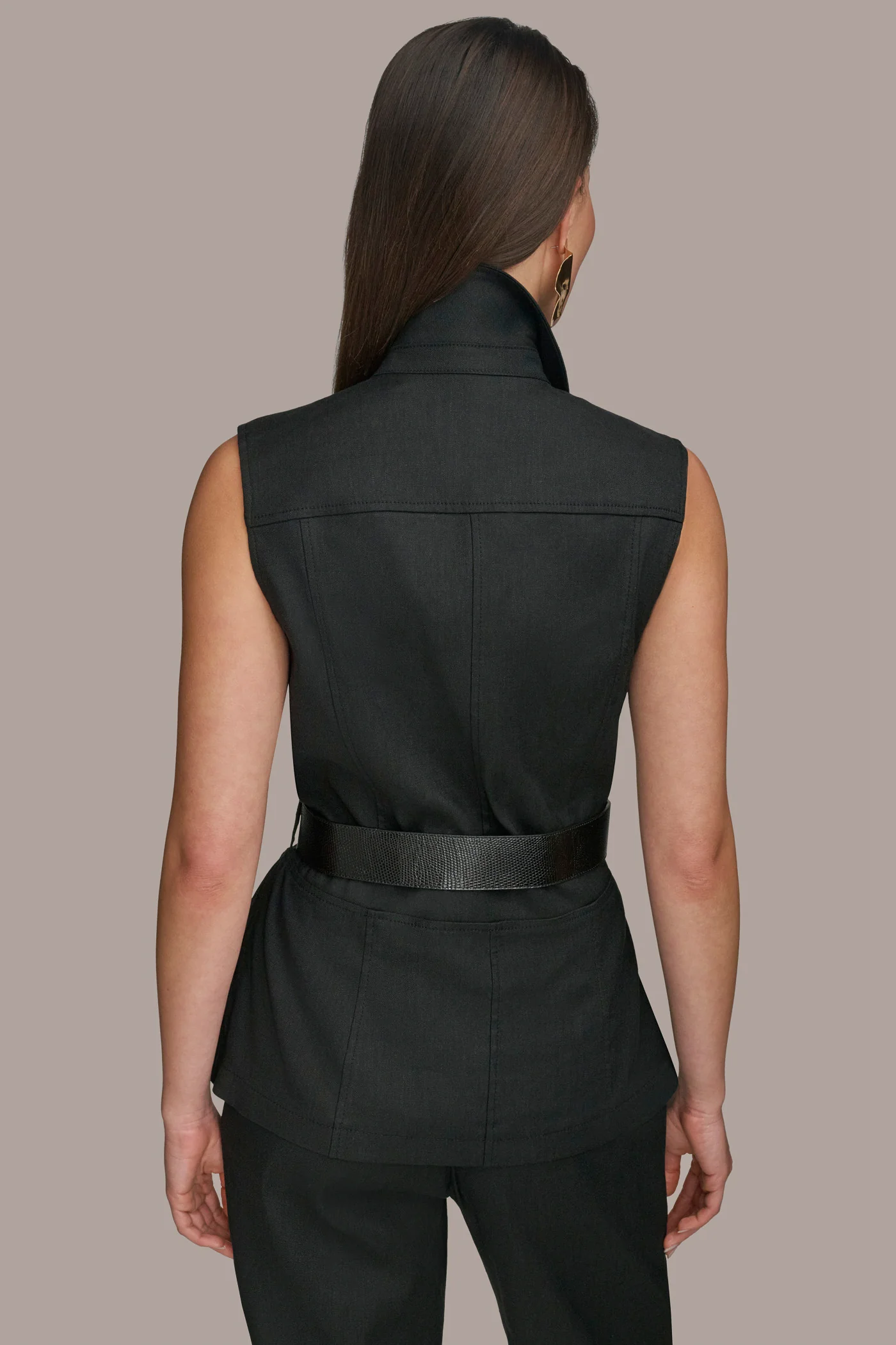 BELTED UTILITY VEST - VXVOV