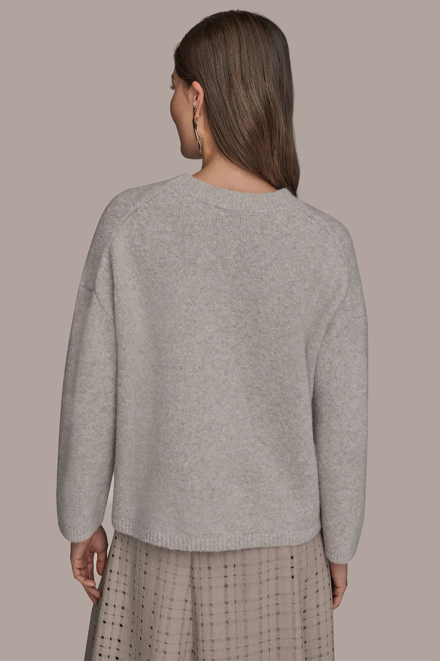 OVERSIZED LONG SLEEVE CREW-NECK SWEATER - VXVOV