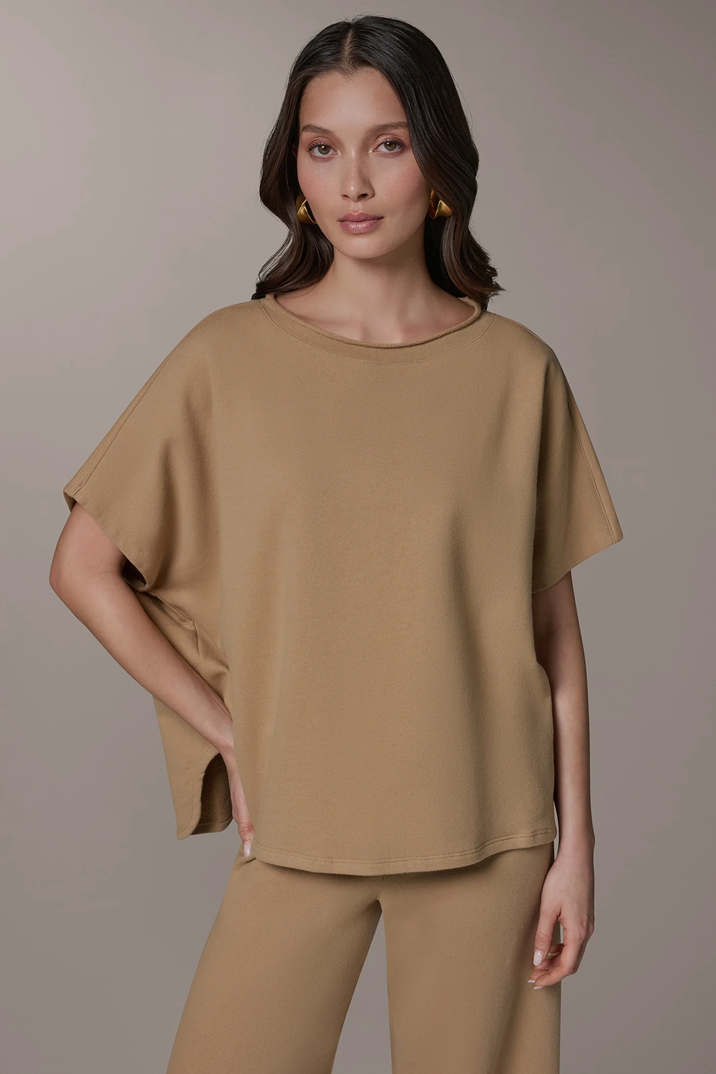 SHORT SLEEVE BOAT NECK PULLOVER - VXVOV