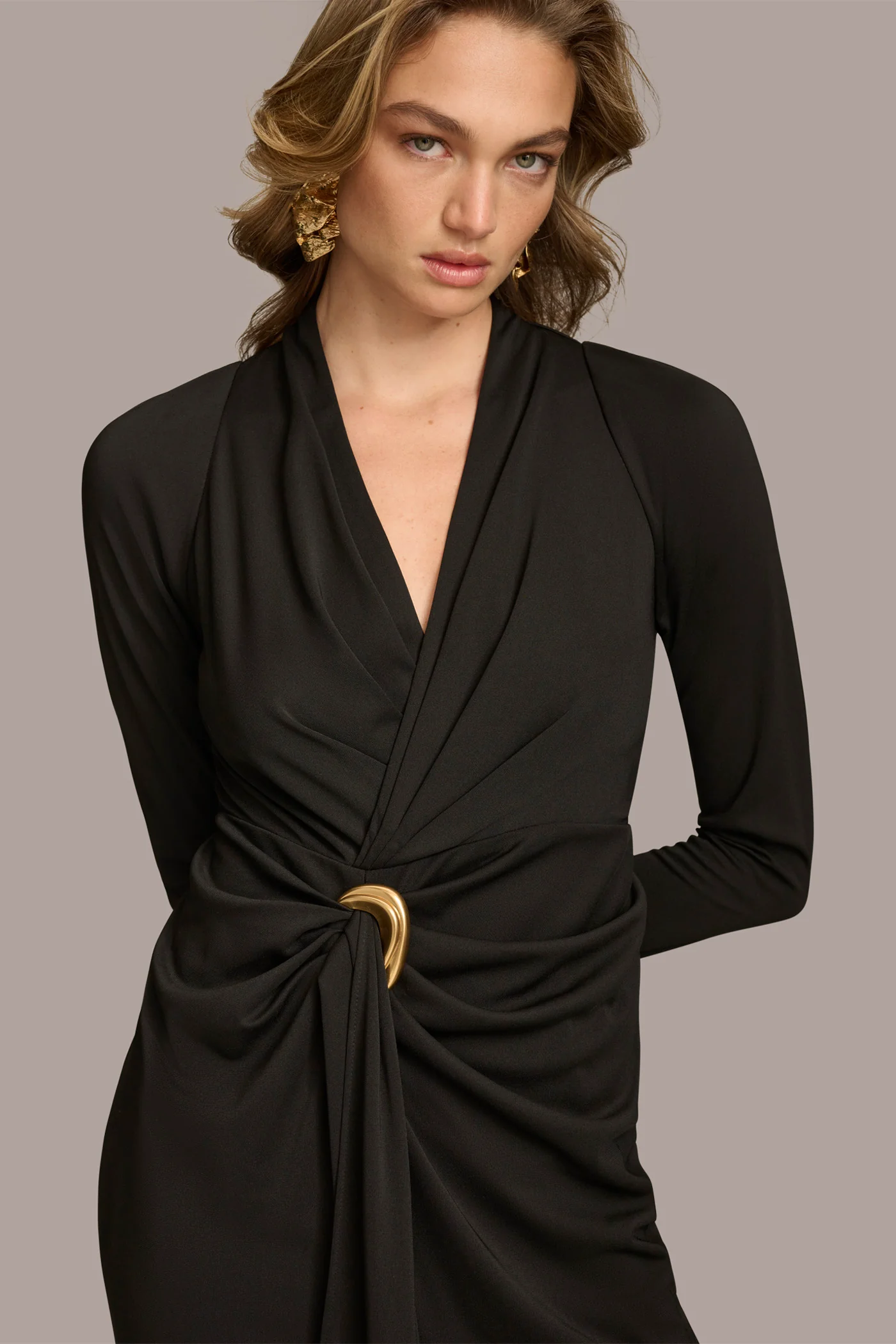 V NECK GOWN - VXVOV