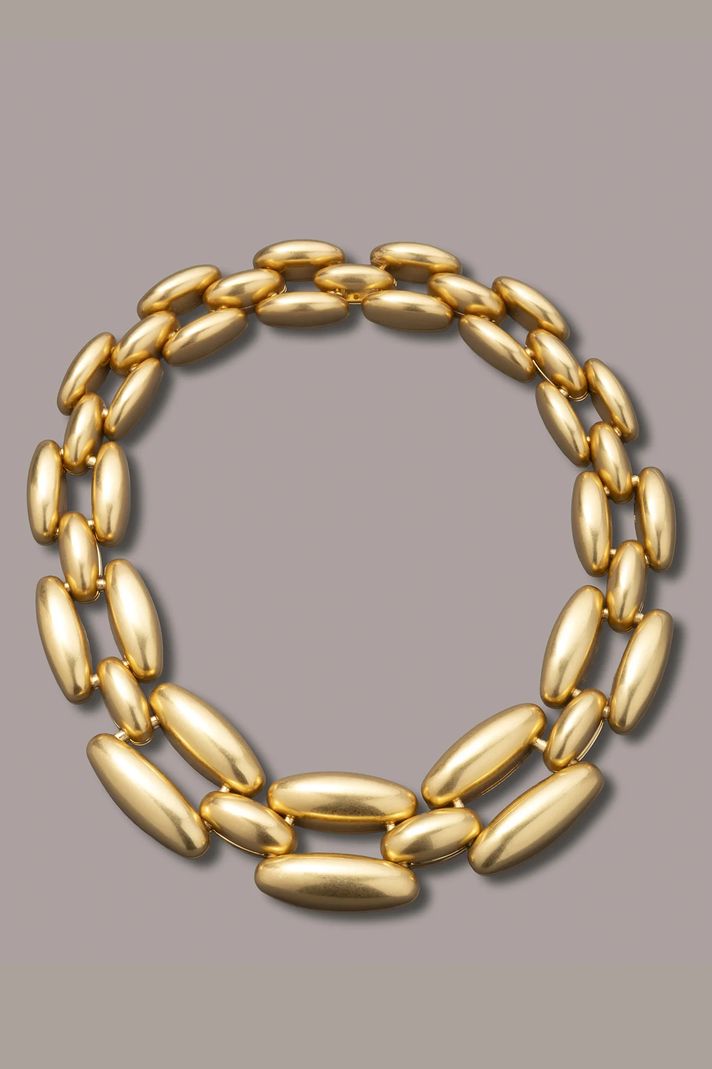 MODERN METAL LINK NECKLACE - VXVOV