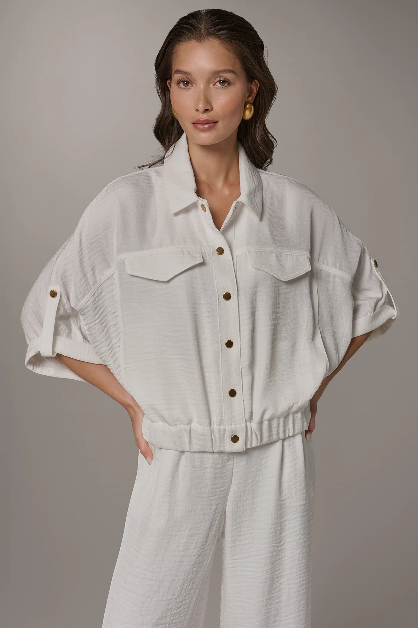 CINCHED HEM SHIRT - VXVOV
