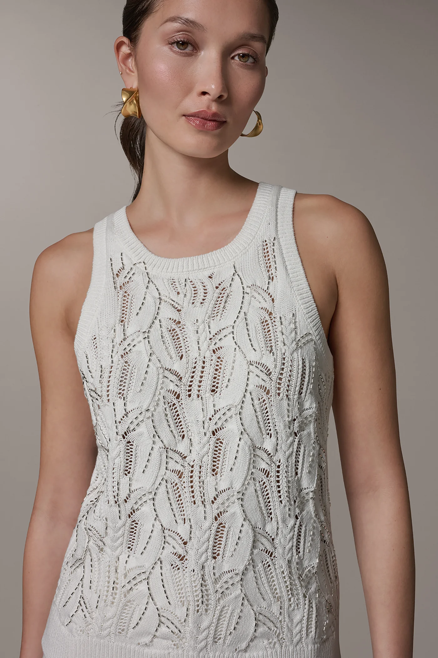SLEEVELESS CREW-NECK TANK - VXVOV