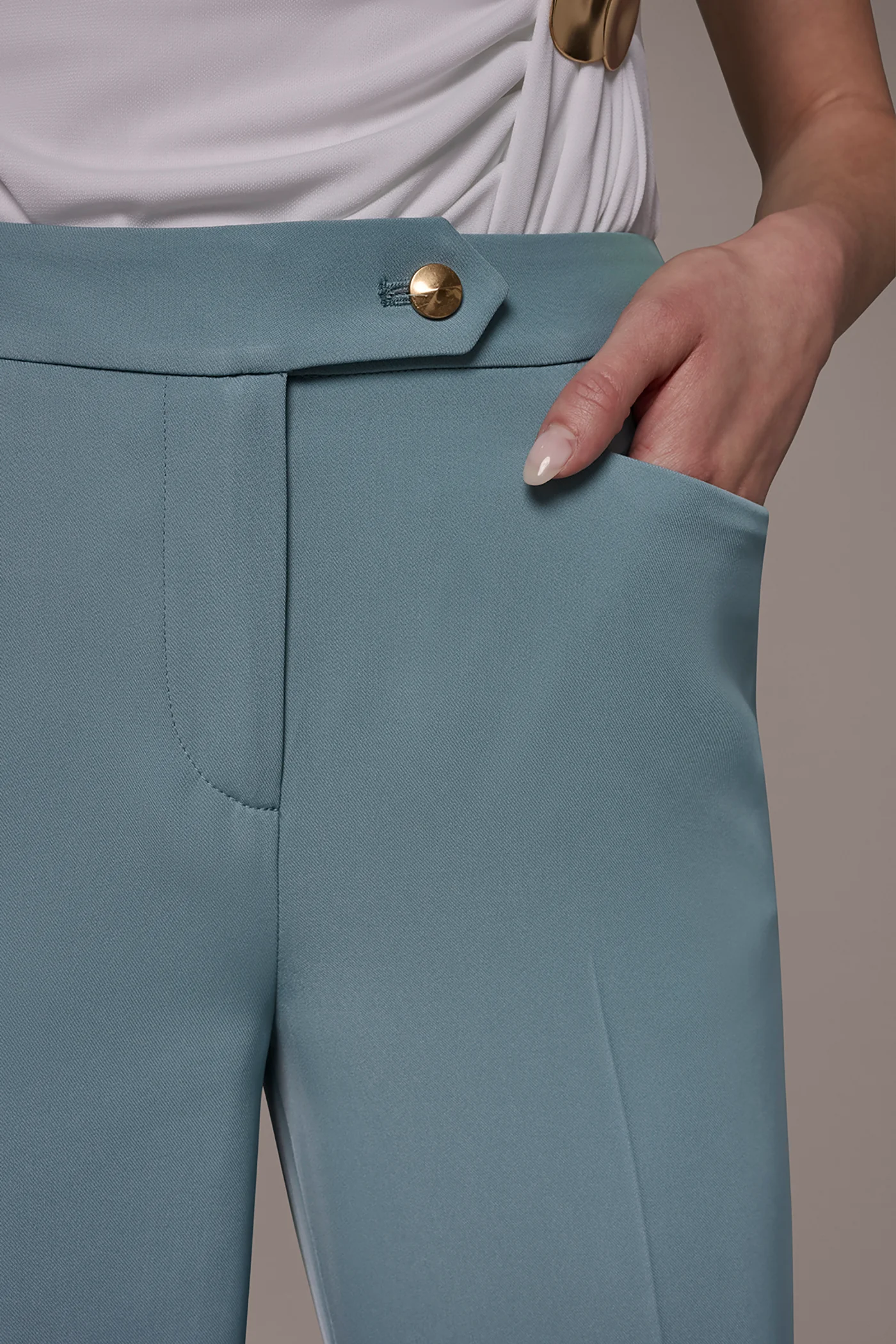 MID-RISE STRAIGHT SUIT PANT - VXVOV
