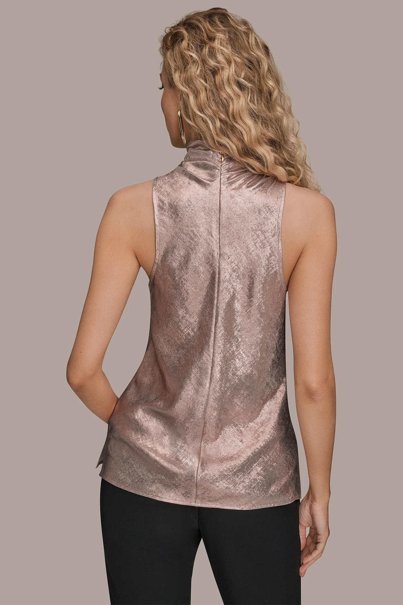 HIGH COWL-NECK BLOUSE - VXVOV
