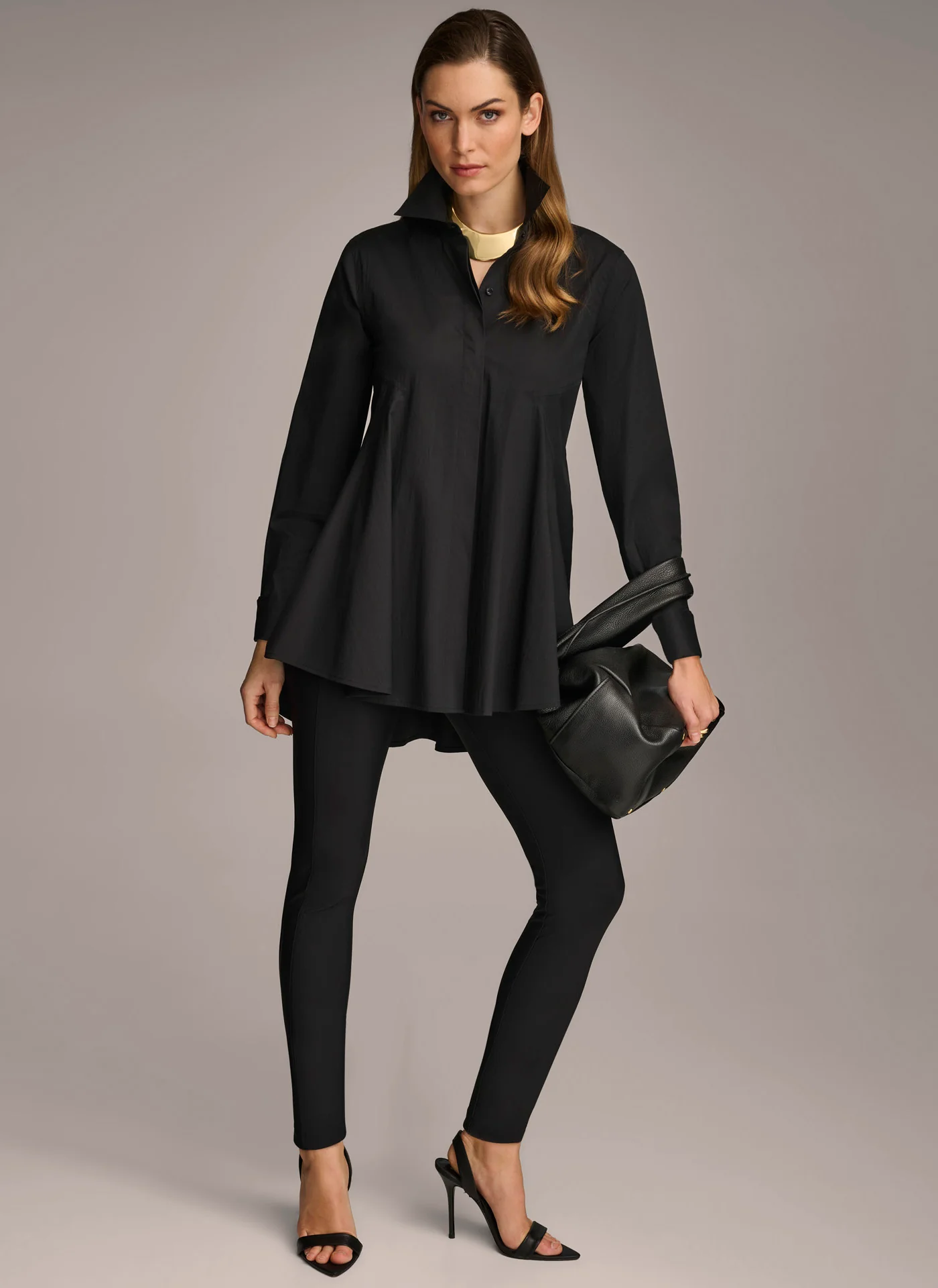 LONG SLEEVE A-LINE TUNIC - VXVOV