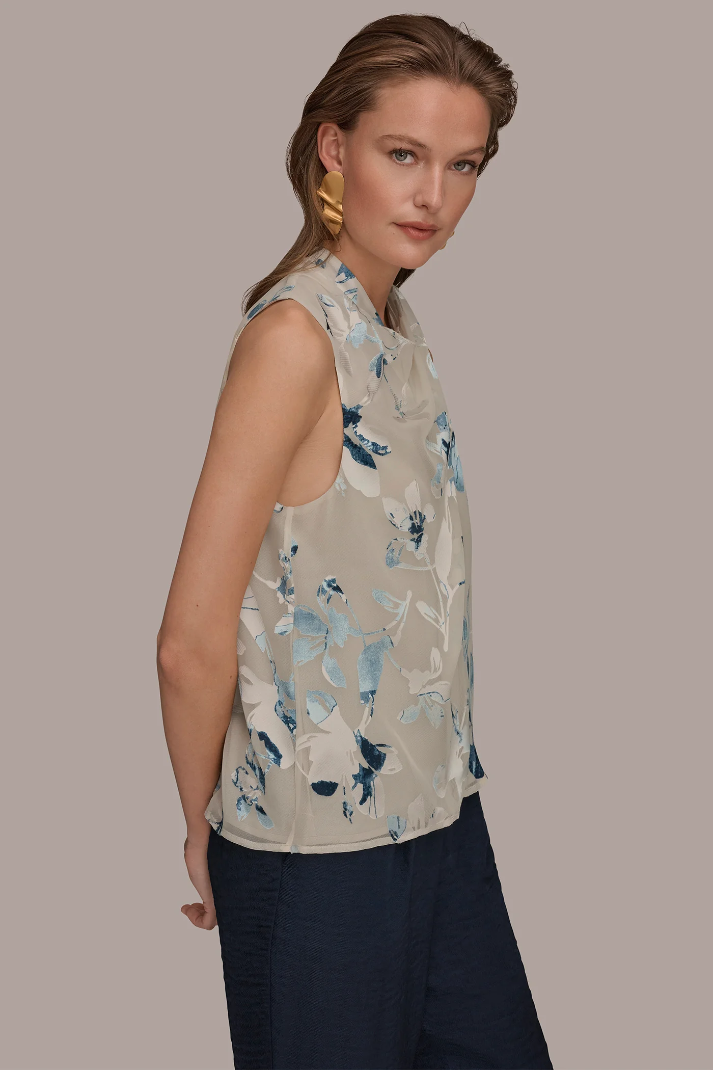 FLORAL CRISSCROSS TOP - VXVOV