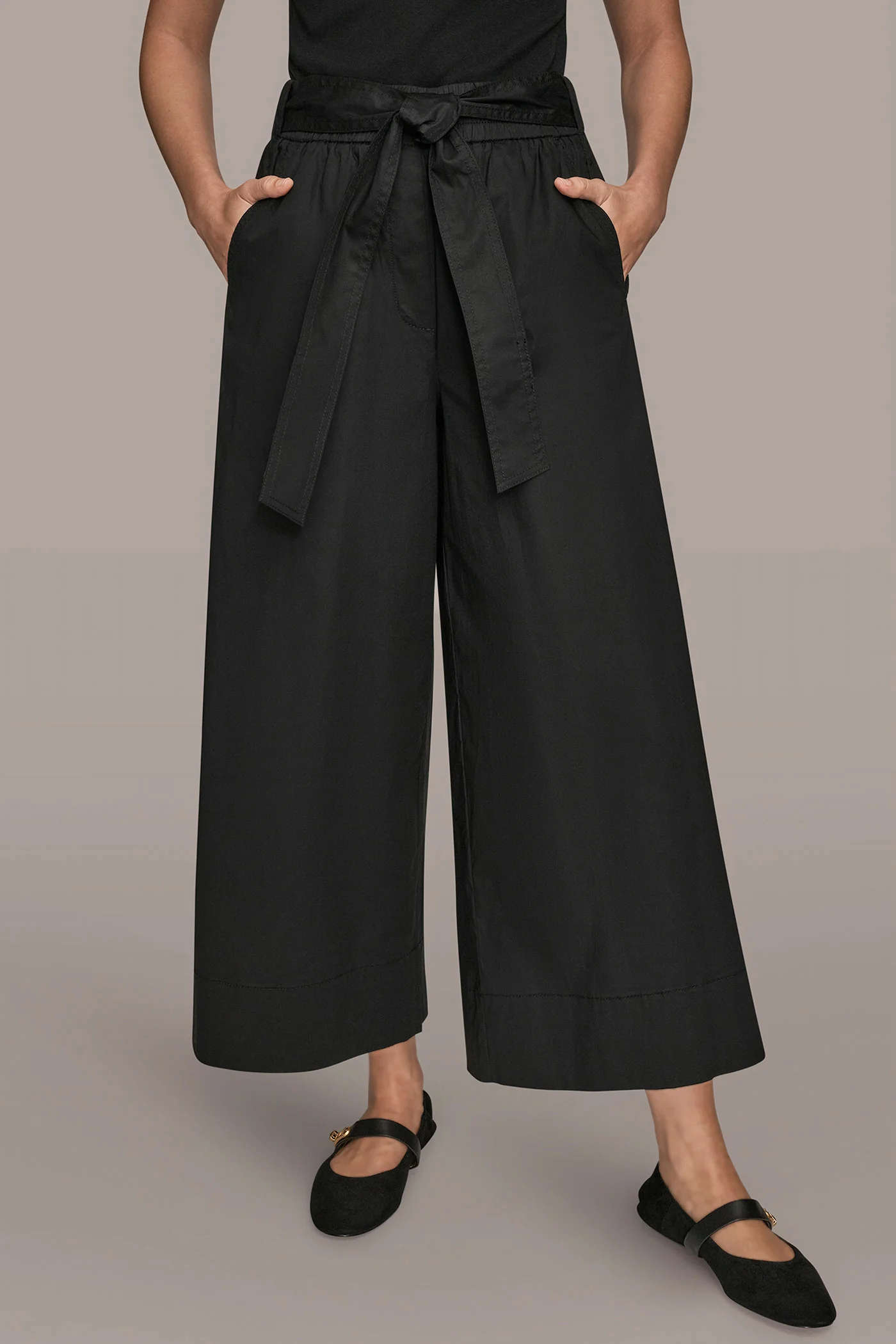 CROPPED HIGH-RISE WIDE-LEG PANT - VXVOV