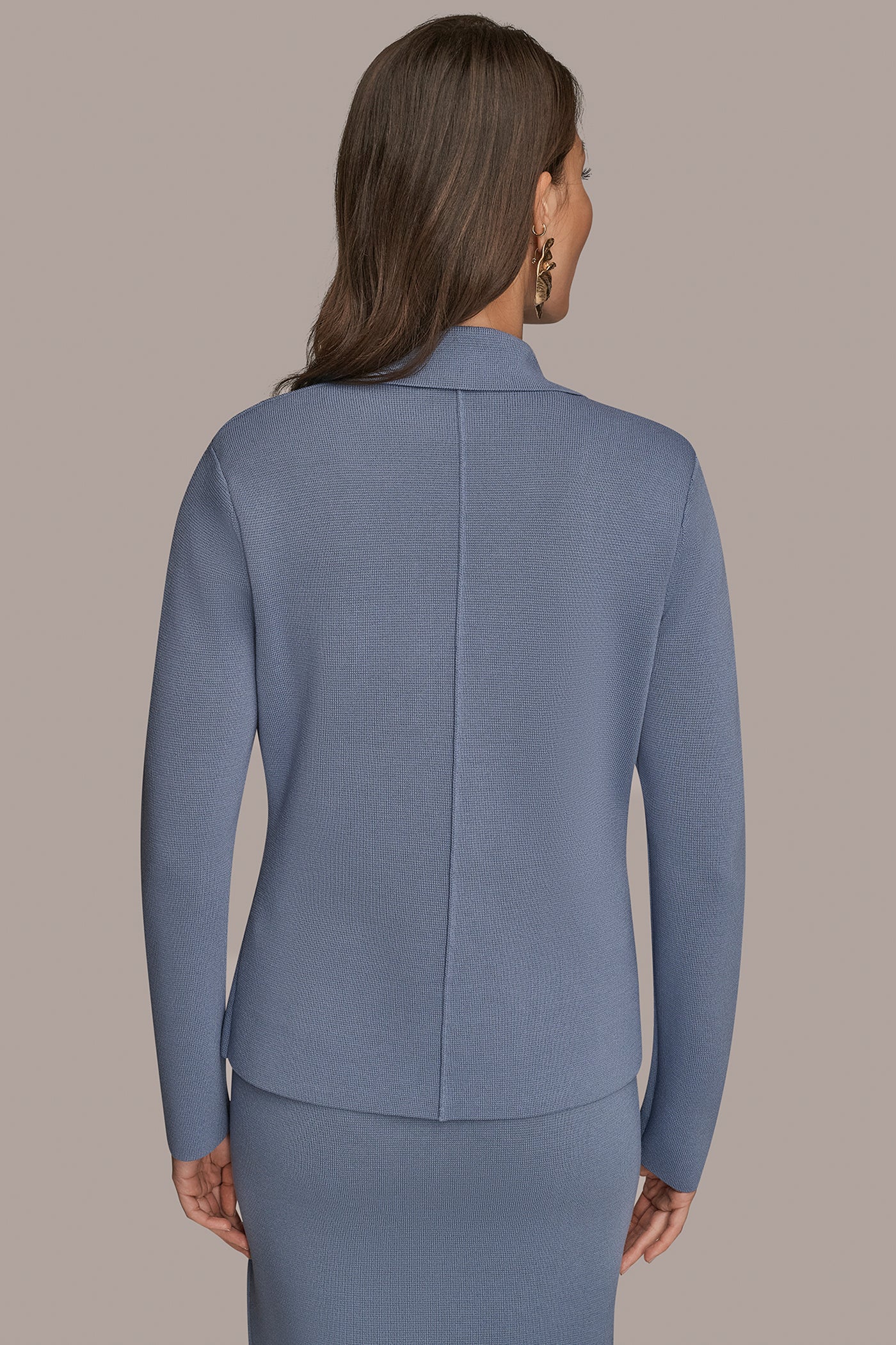 DOUBLE-BREASTED KNIT BLAZER - VXVOV