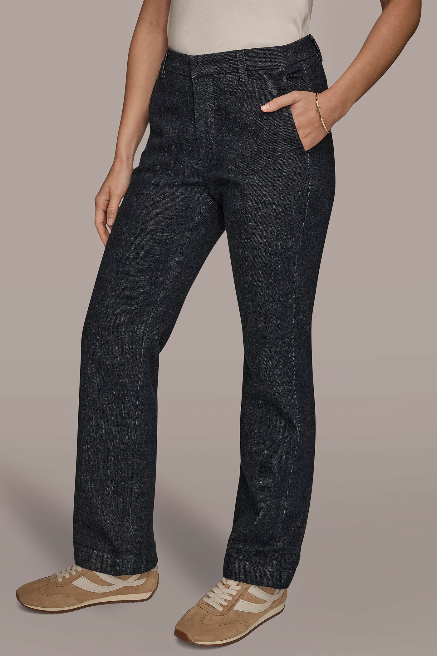 THE DONNA MID-RISE TROUSER JEAN - VXVOV