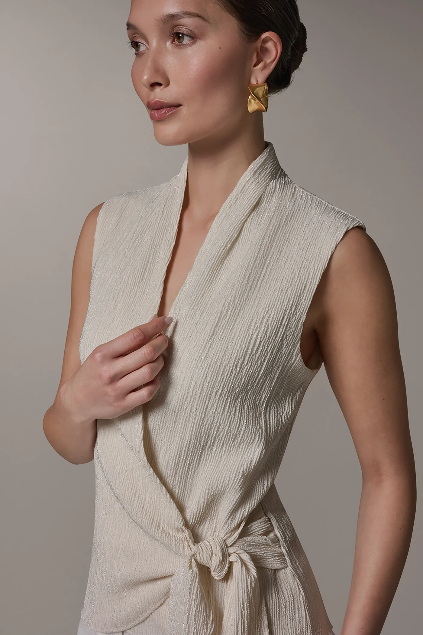 WRAP-EFFECT CRINKLE TOP - VXVOV