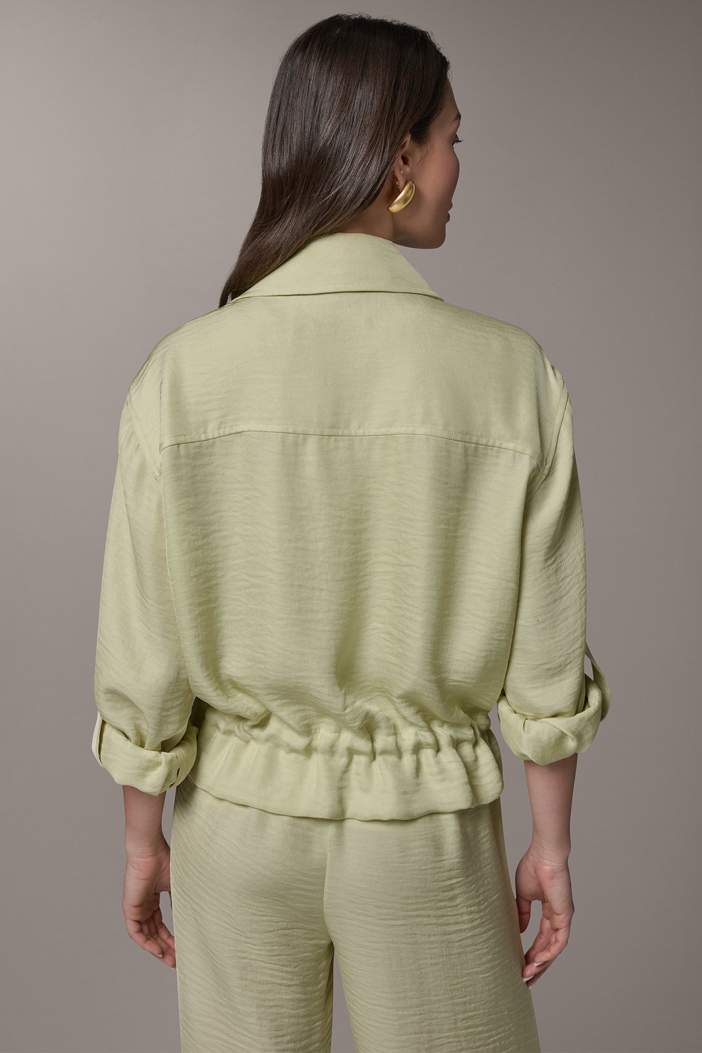 LONG SLEEVE TIE WAIST SHIRT - VXVOV