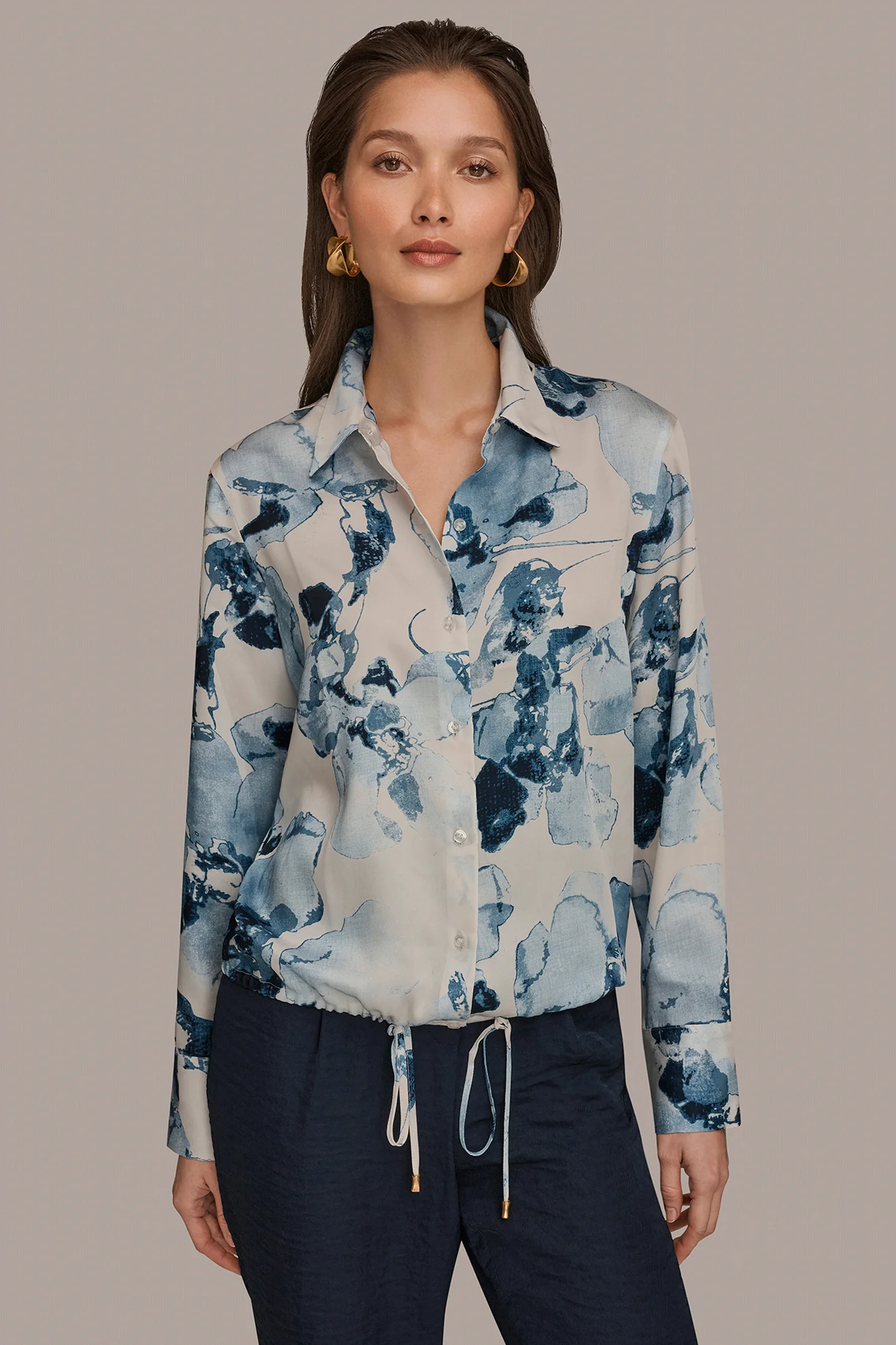 DRAWSTRING HEM BLOUSE - VXVOV