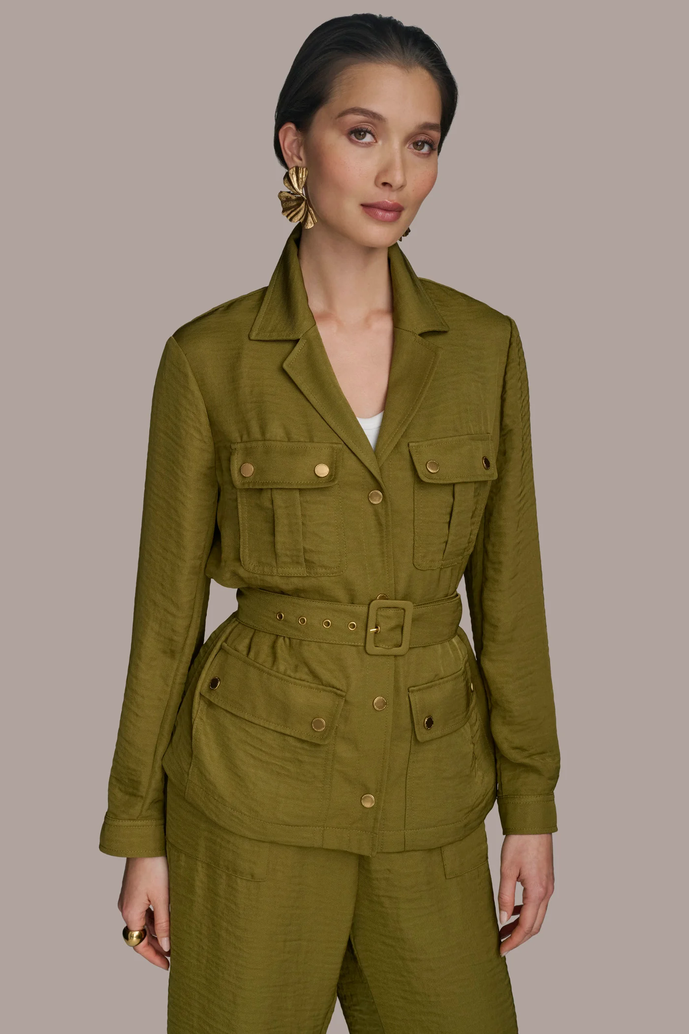 BELTED UTILITY JACKET - VXVOV