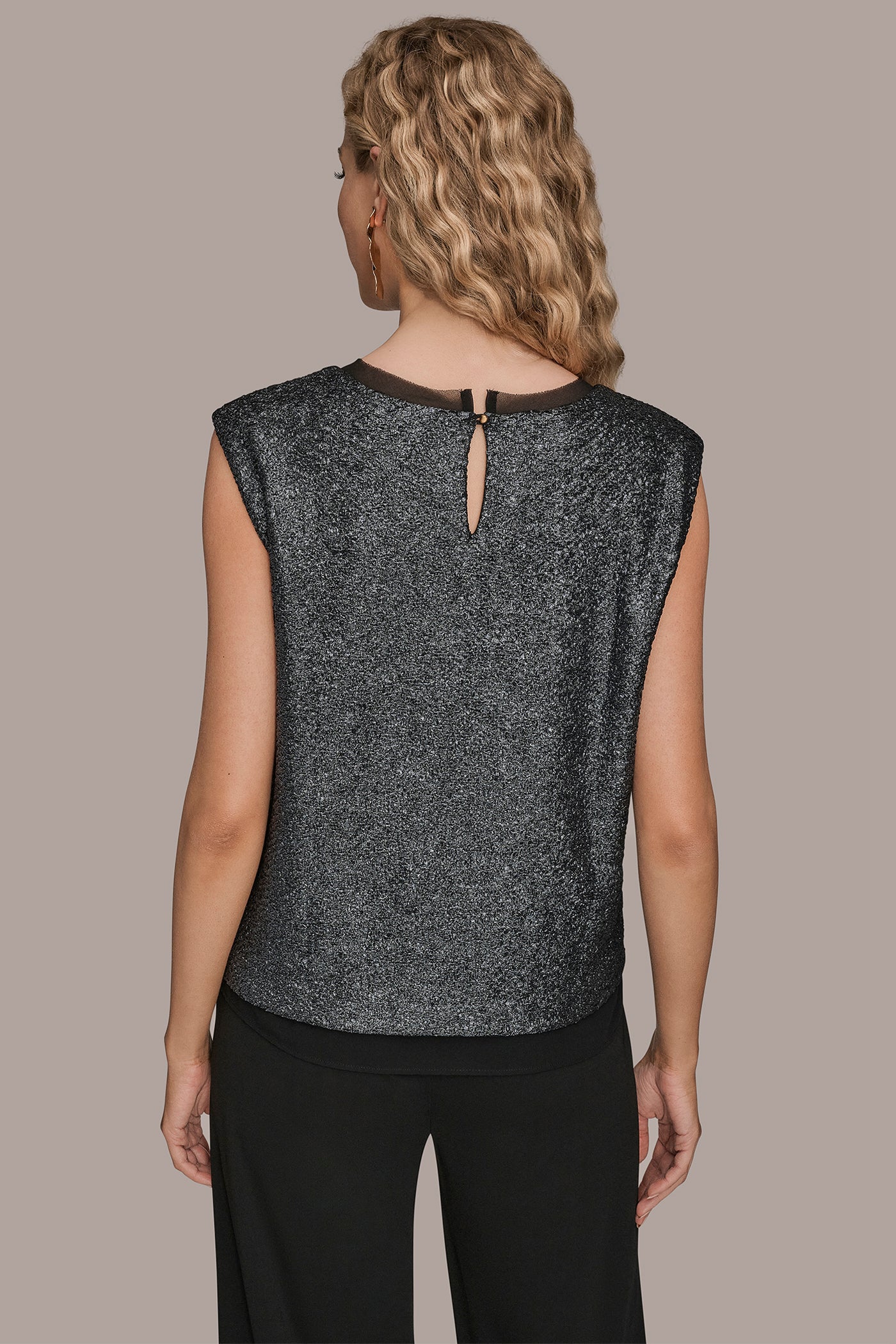 CHIFFON-TRIMMED BLOUSE - VXVOV