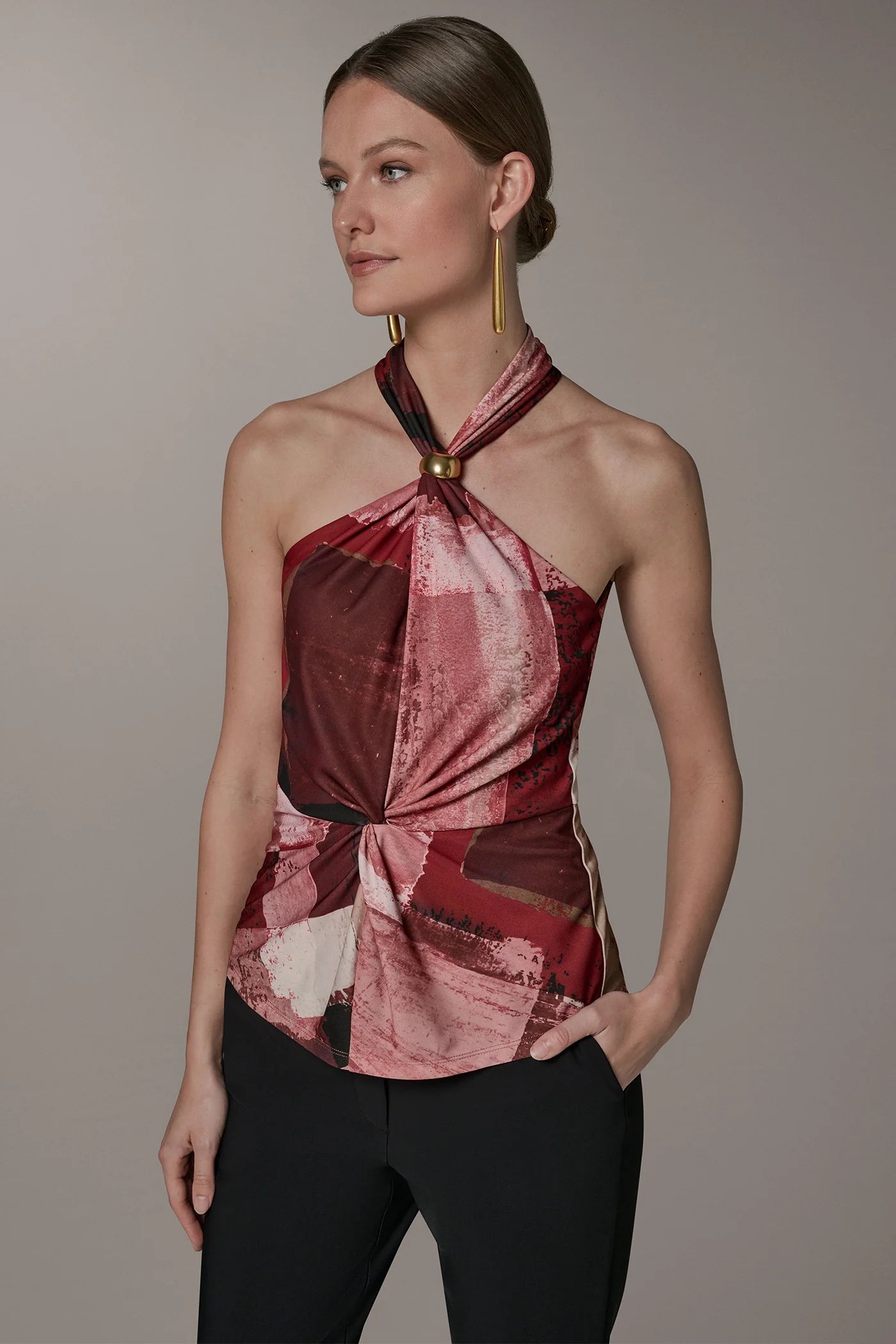 SLEEVELESS HALTER BLOUSE - VXVOV