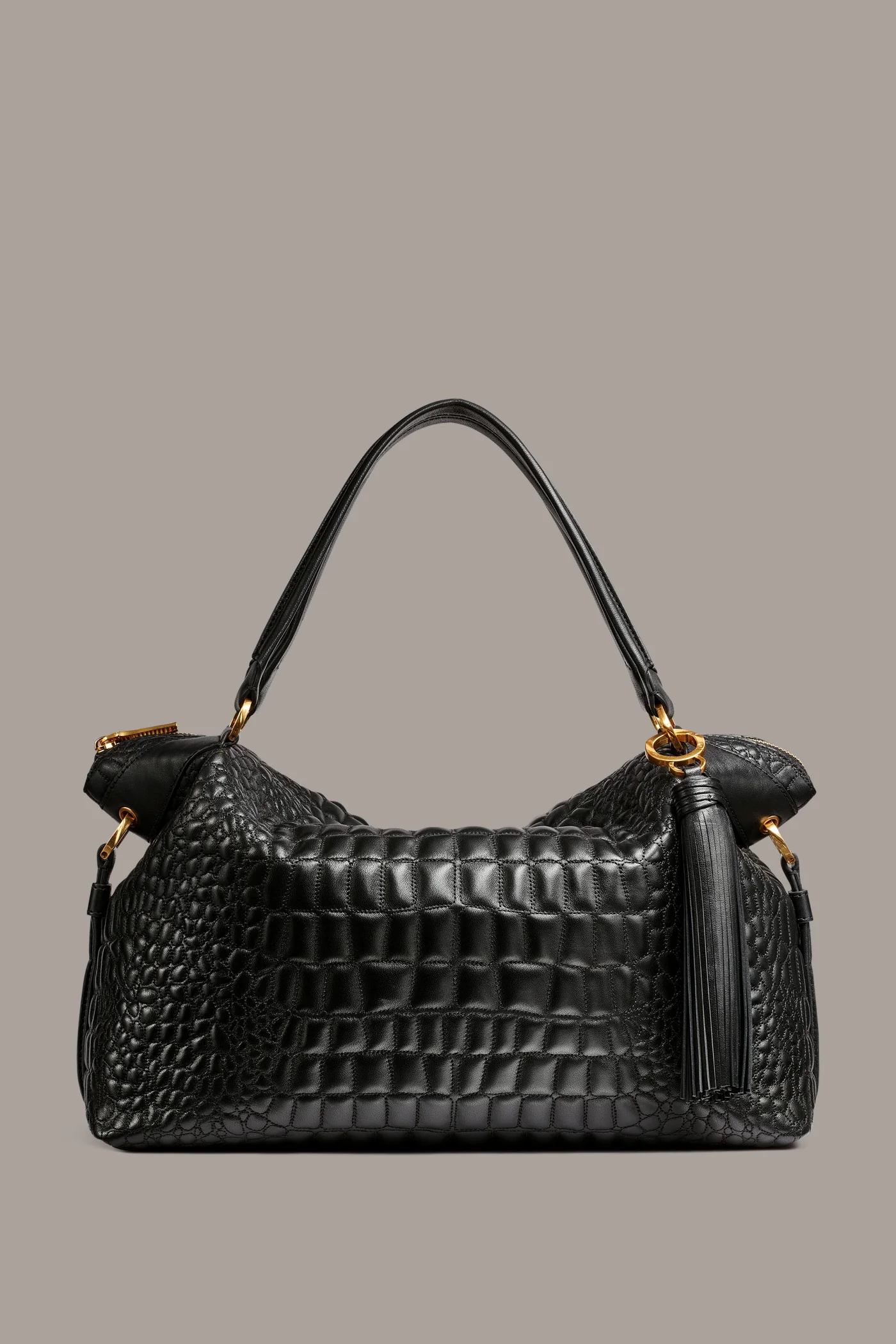 GLENWOOD CROC-EFFECT SATCHEL BAG - VXVOV