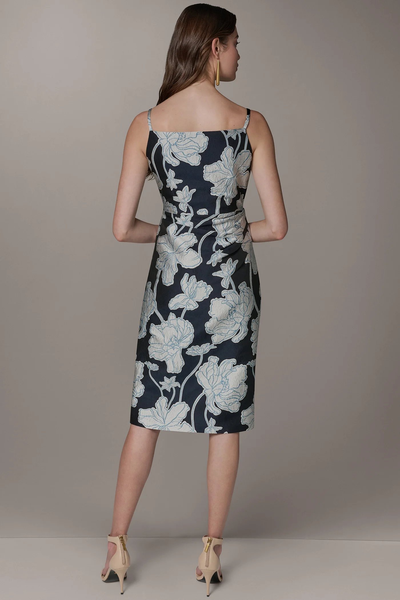 SLEEVELESS FLORAL MIDI DRESS - VXVOV