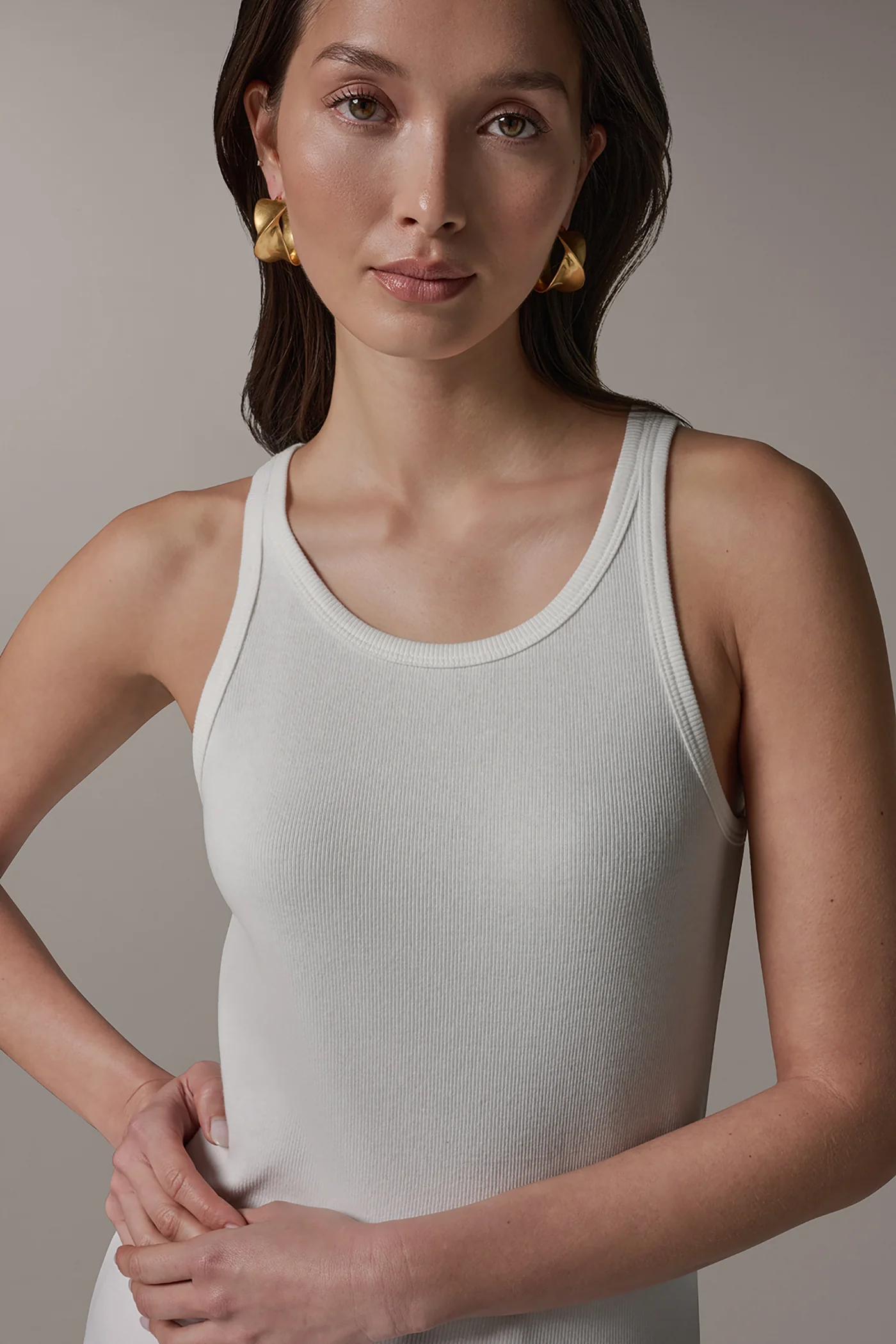 SCOOP NECK HALTER TANK - VXVOV