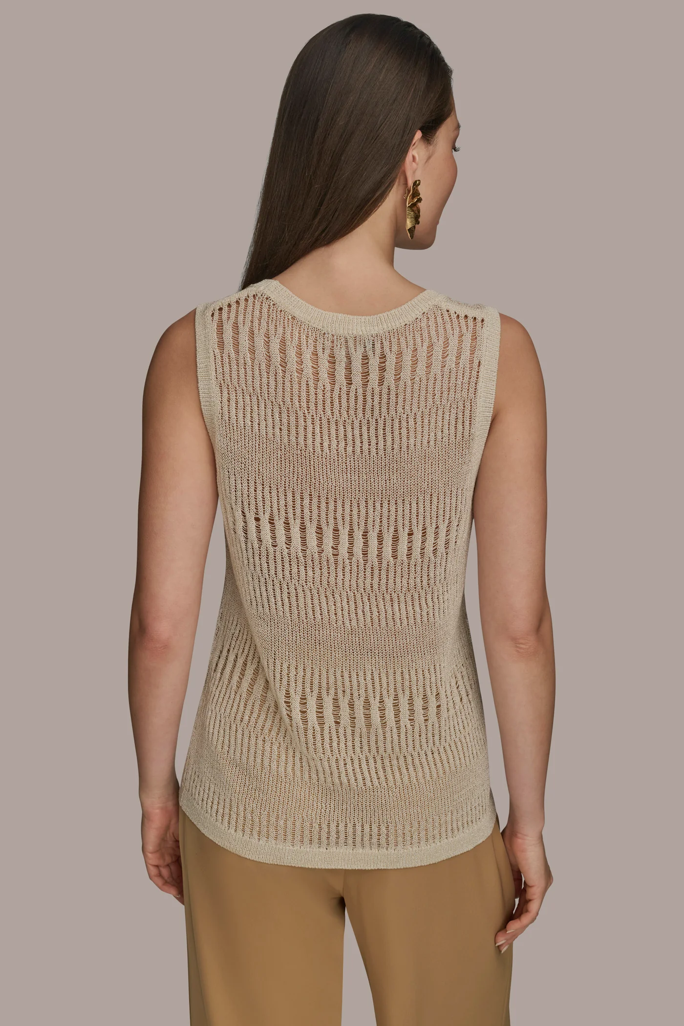 OPEN STITCH SWEATER SHELL - VXVOV