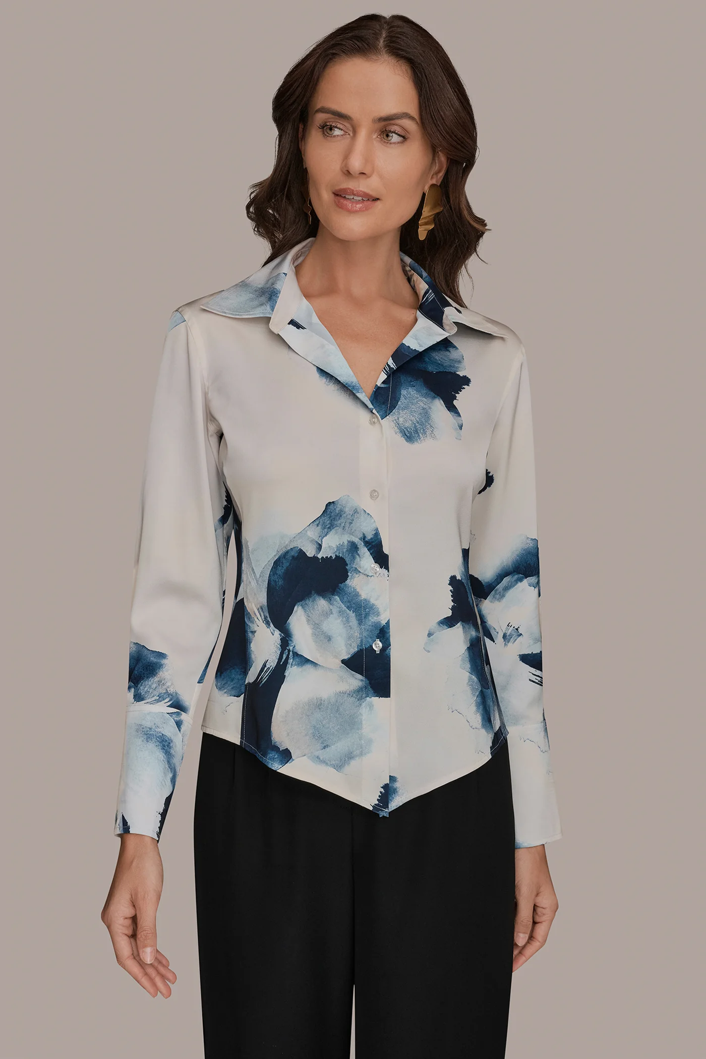 FLORAL HIGH-LOW BLOUSE - VXVOV