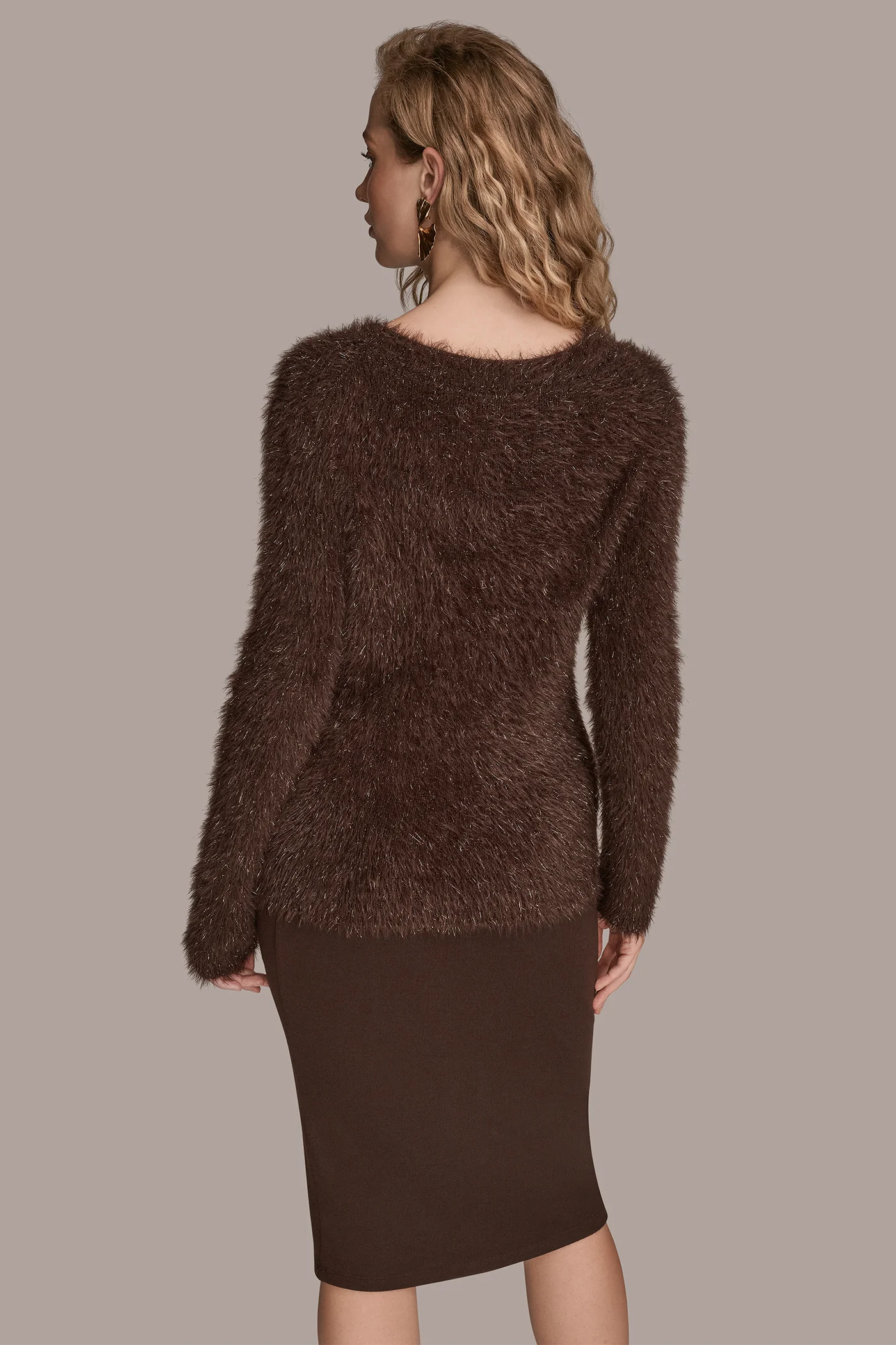 METALLIC EYELASH SWEATER - VXVOV
