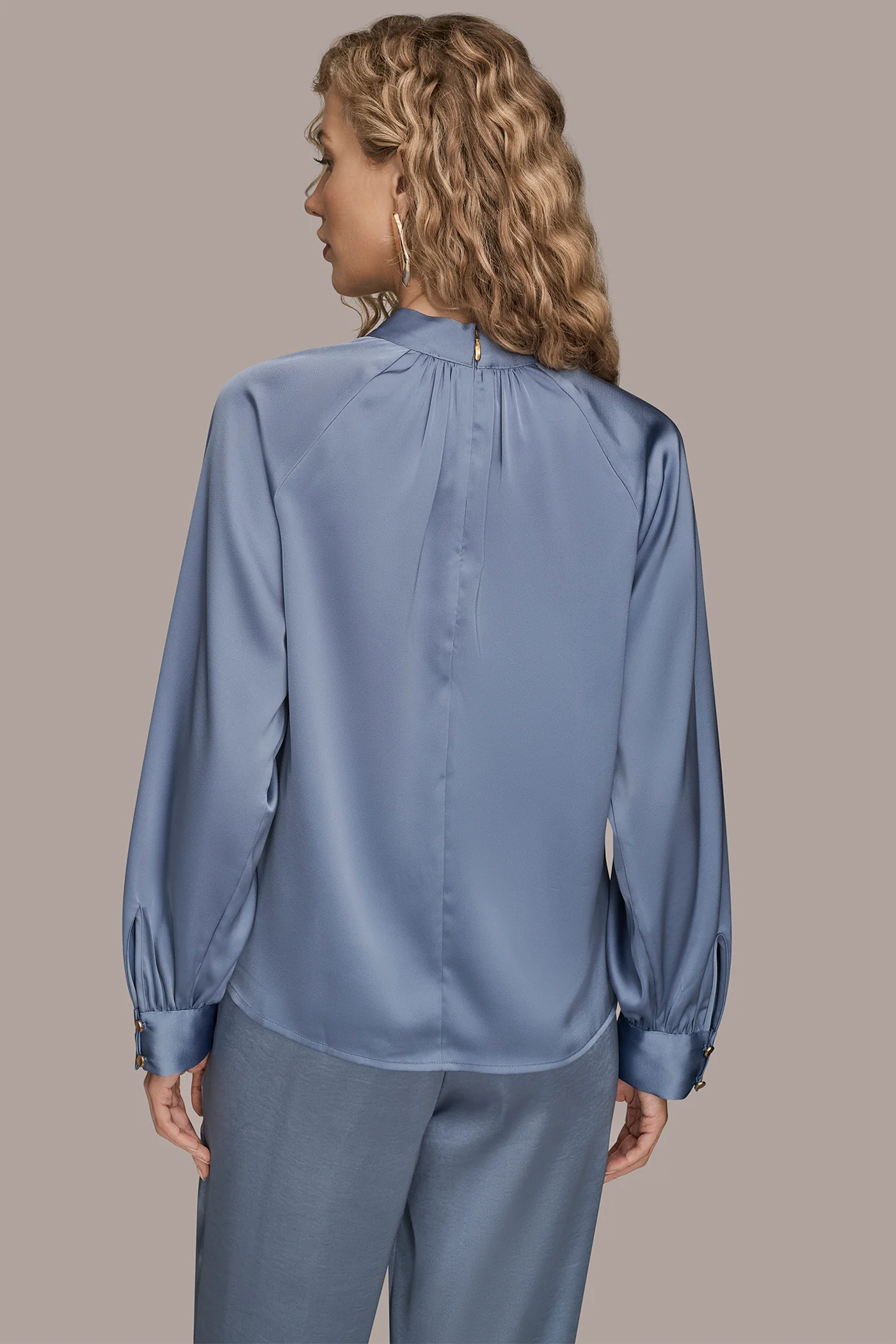 BUTTON-NECK BLOUSE - VXVOV