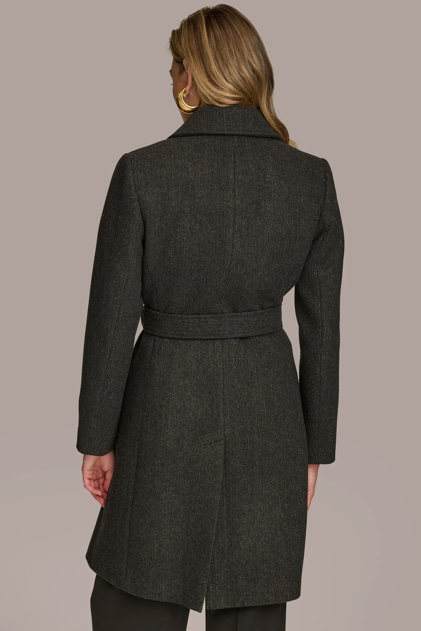 WOOL LONG WRAP COAT - VXVOV