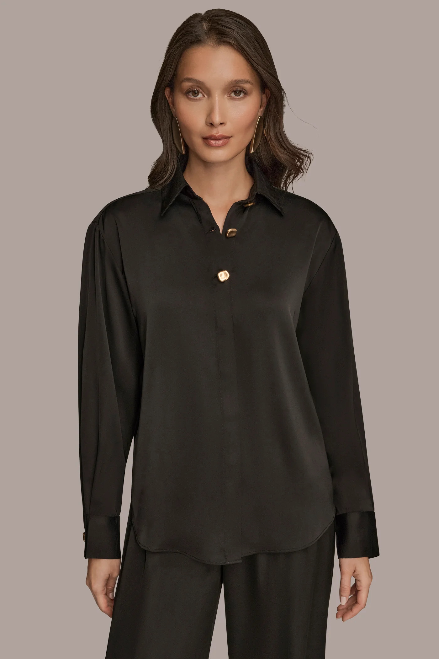 BUTTON-DETAILED SHIRT - VXVOV