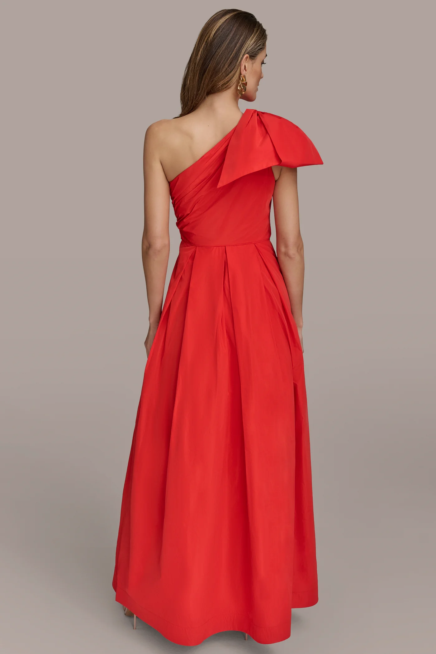 TAFFETA ONE-SHOULDER BALL GOWN - VXVOV