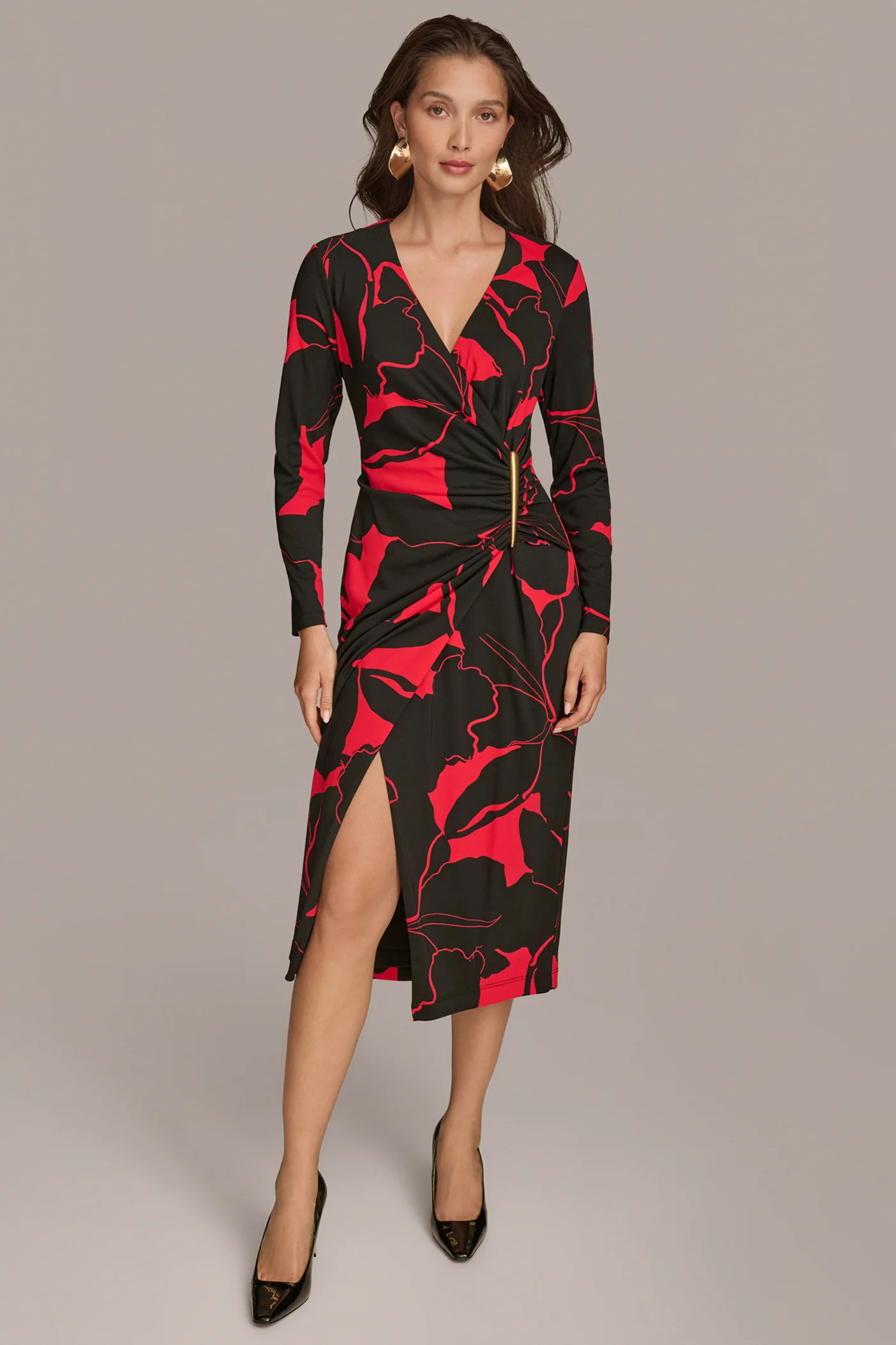 WRAP MIDI DRESS - VXVOV