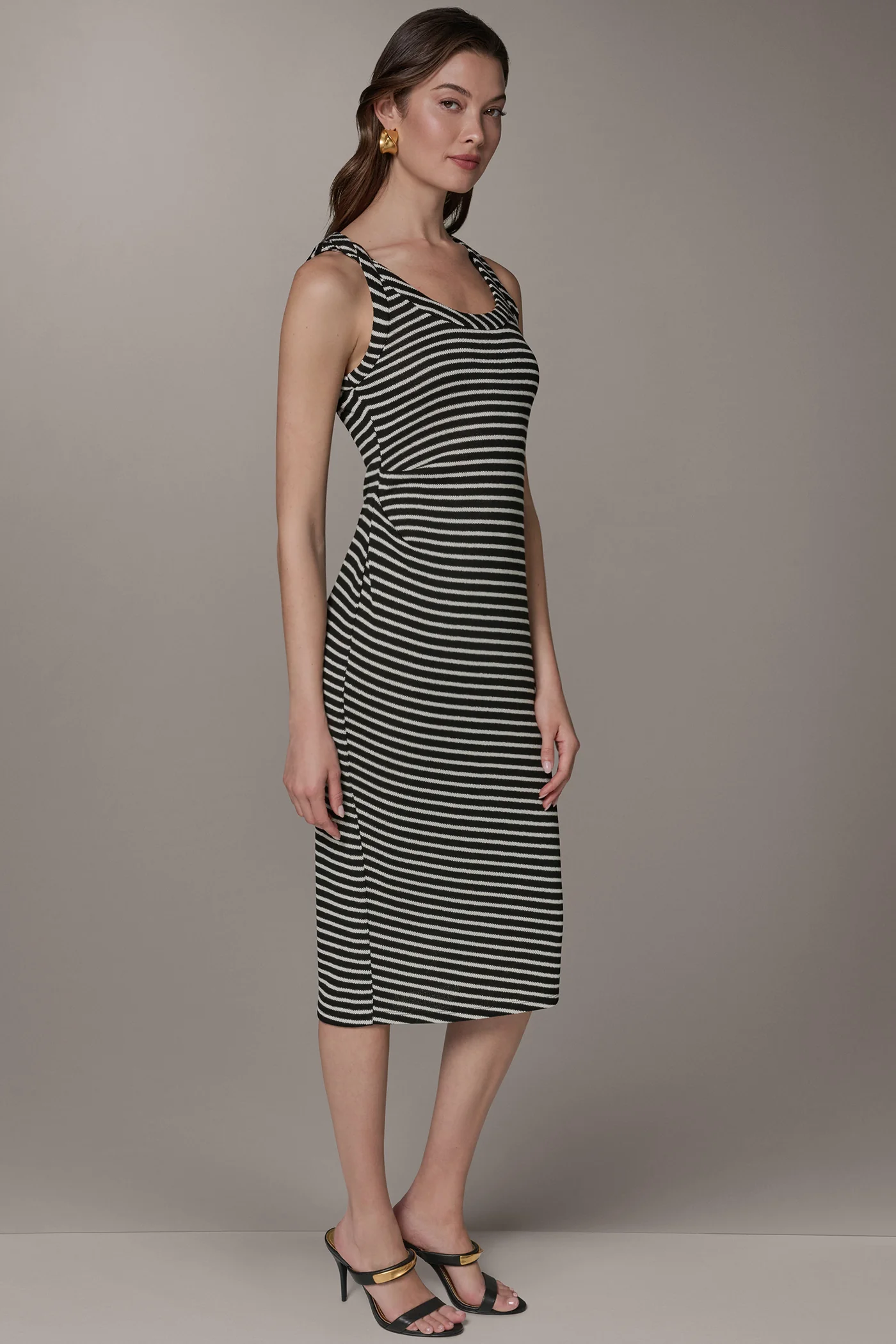 SLEEVELESS TWIST MIDI DRESS - VXVOV