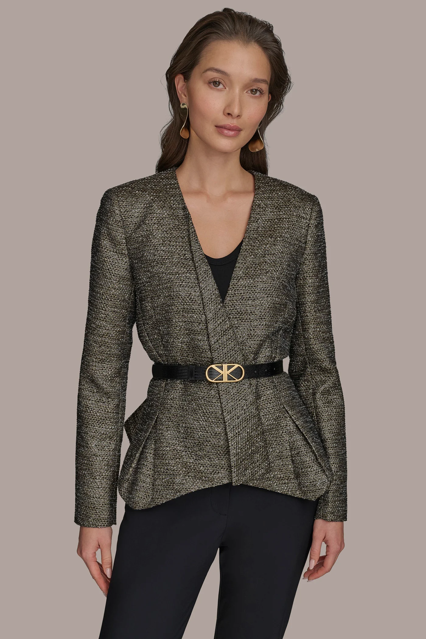 METALLIC WRAP JACKET - VXVOV