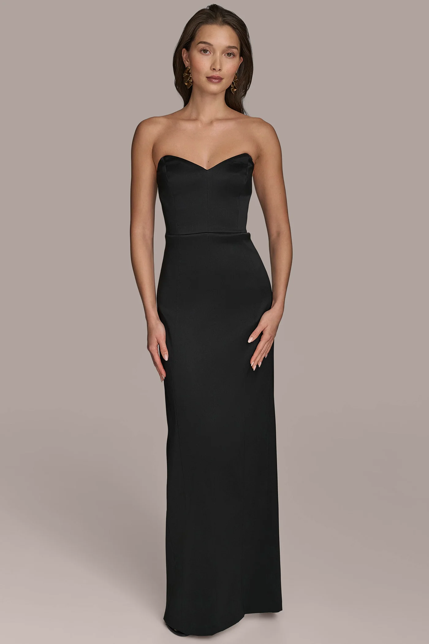MIKADO STRAPLESS SWEETHEART GOWN - VXVOV