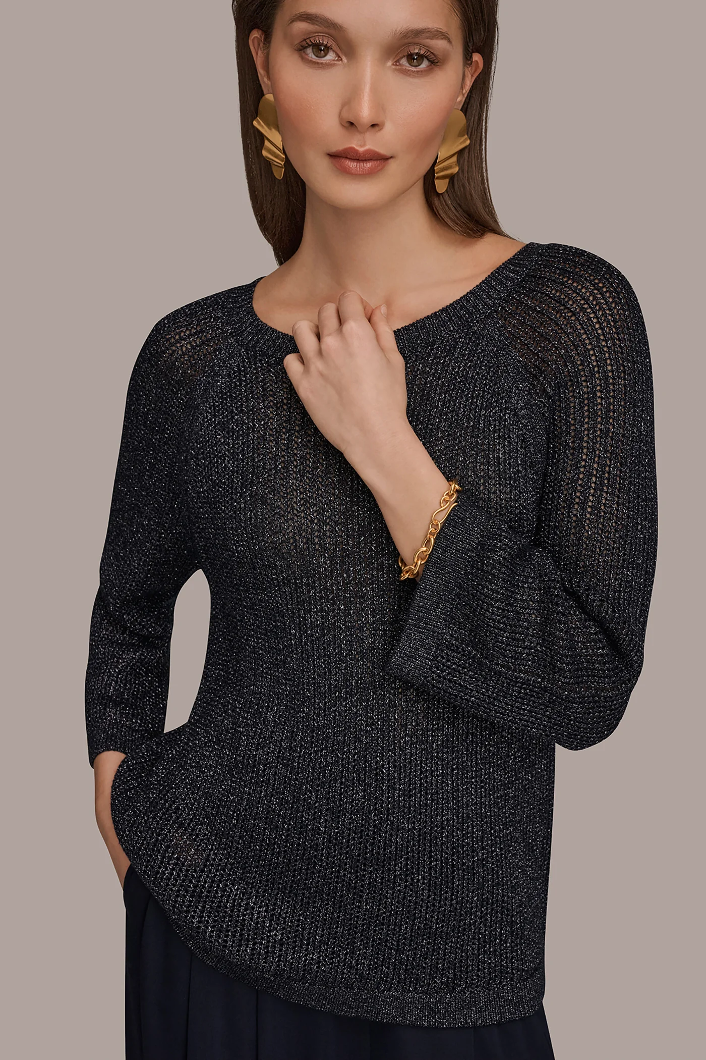 BOAT NECK DOLMAN SWEATER - VXVOV