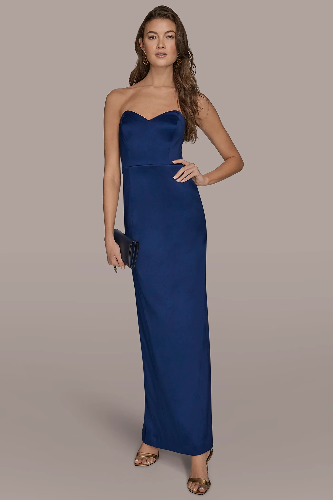MIKADO STRAPLESS SWEETHEART GOWN - VXVOV