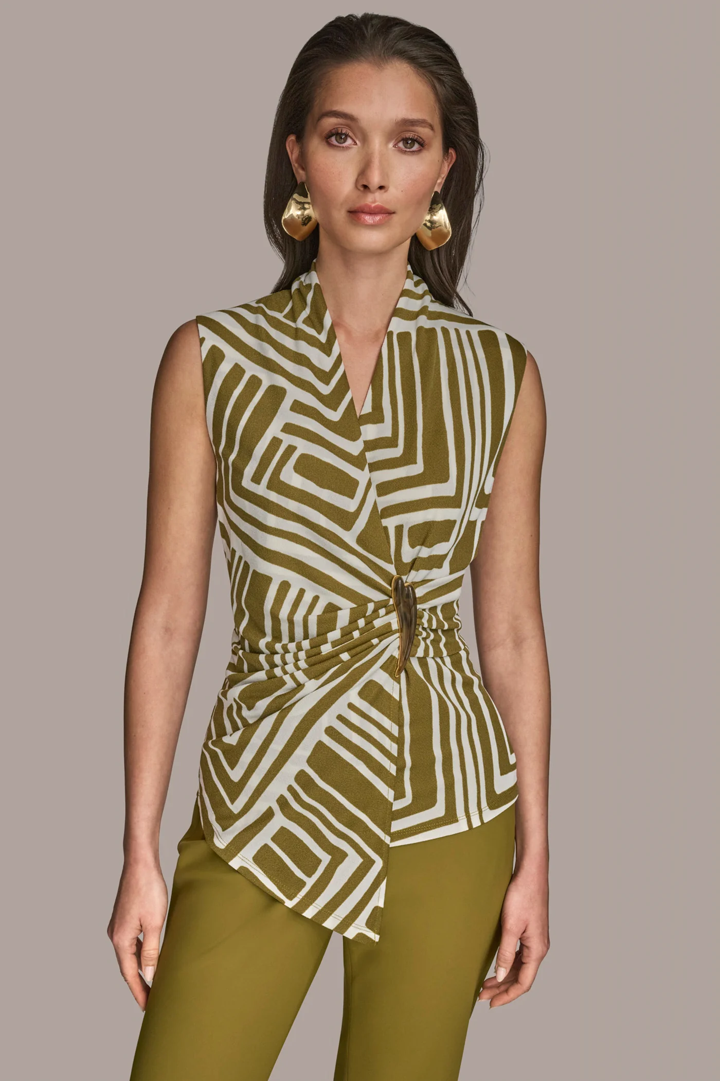FAUX BAR WRAP BLOUSE - VXVOV