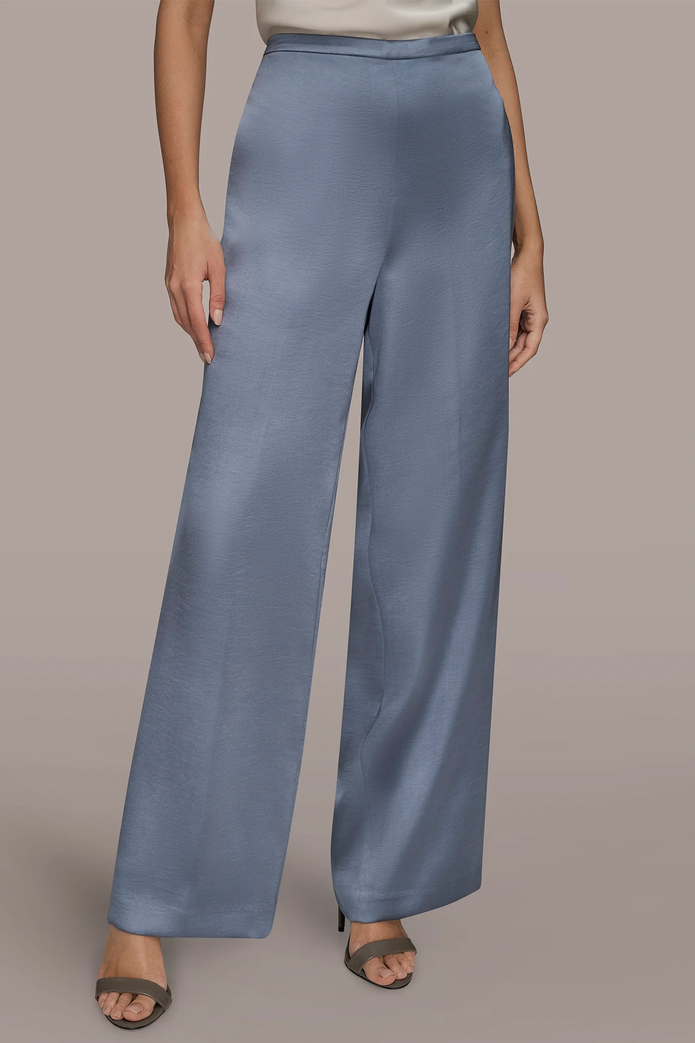 EXTRA HIGH-RISE SATIN PULL-ON PANT - VXVOV