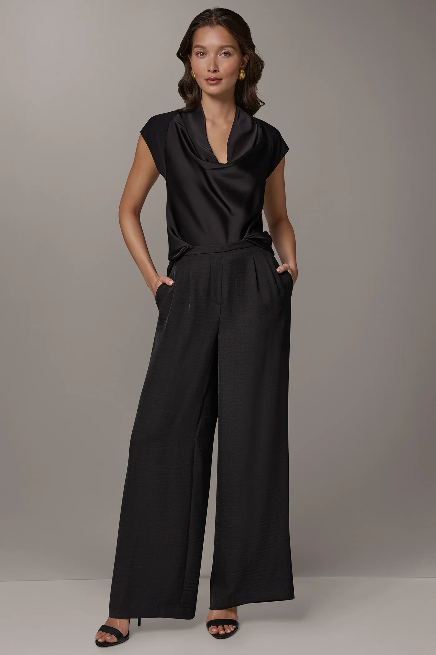 EXTRA HIGH-RISE PLEATED RELAXED PULL-ON PANT - VXVOV