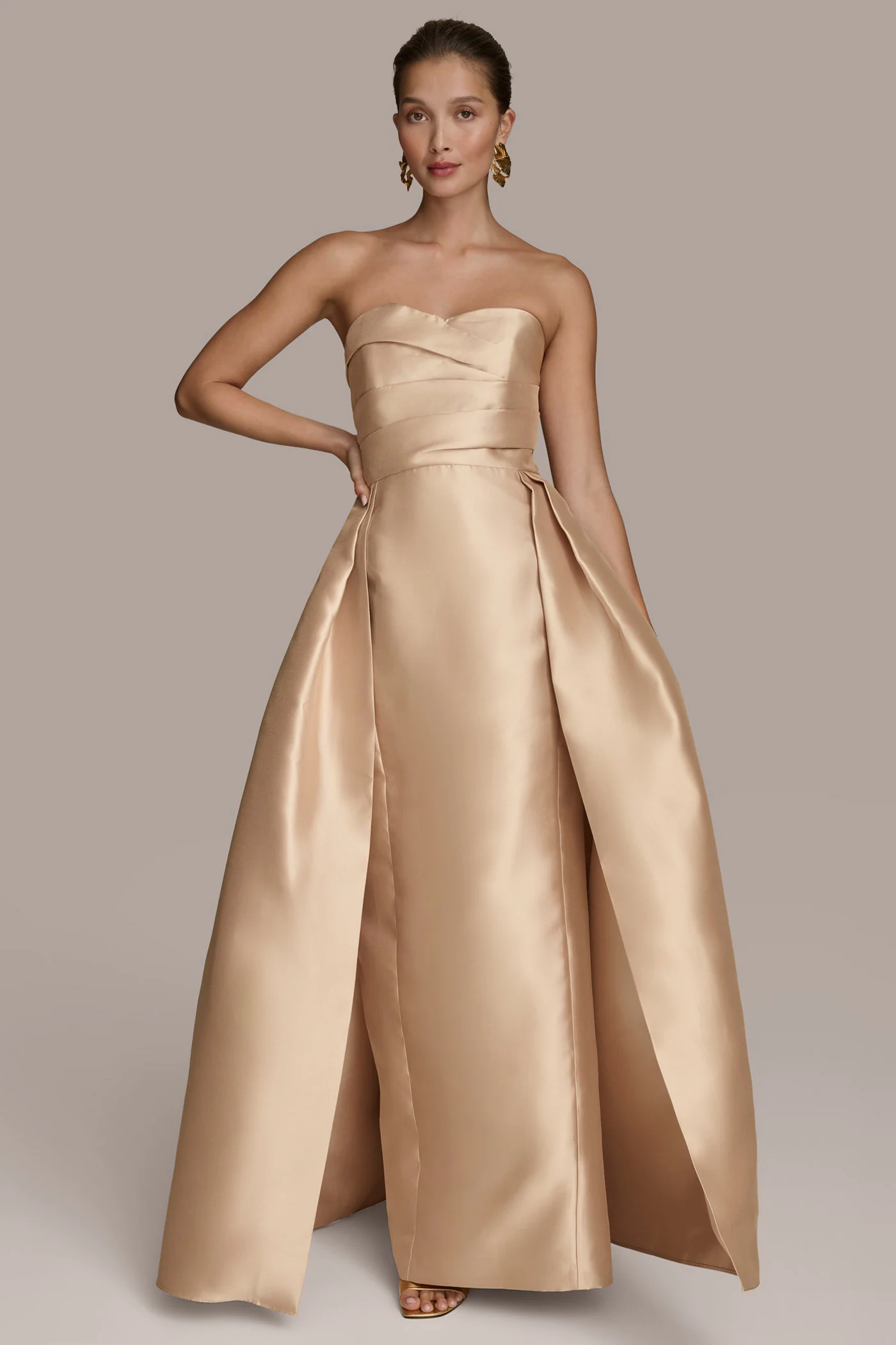 MIKADO STRAPLESS SWEETHEART BALL GOWN - VXVOV