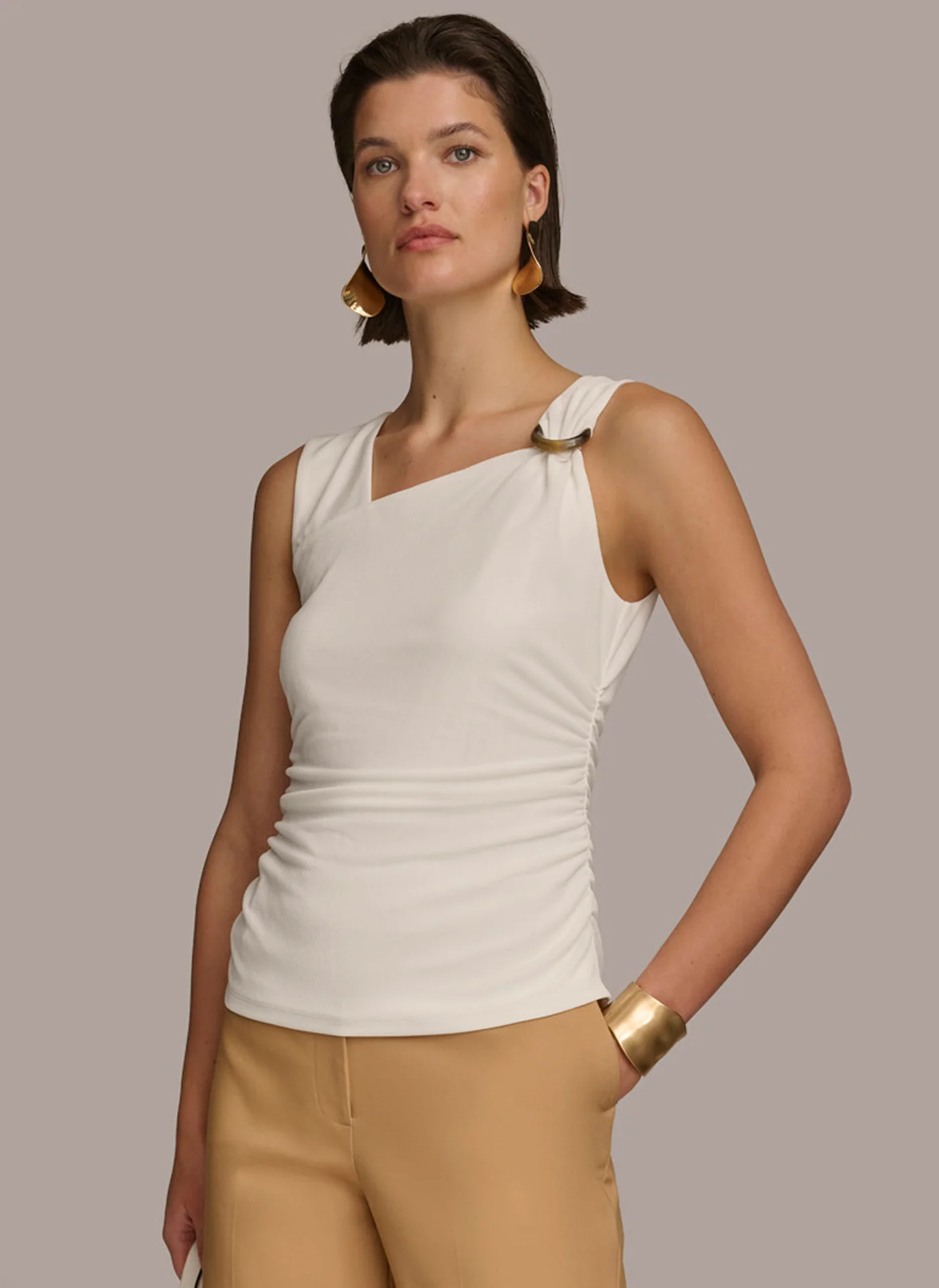 TORTOISE HARDWARE SHOULDER TOP - VXVOV