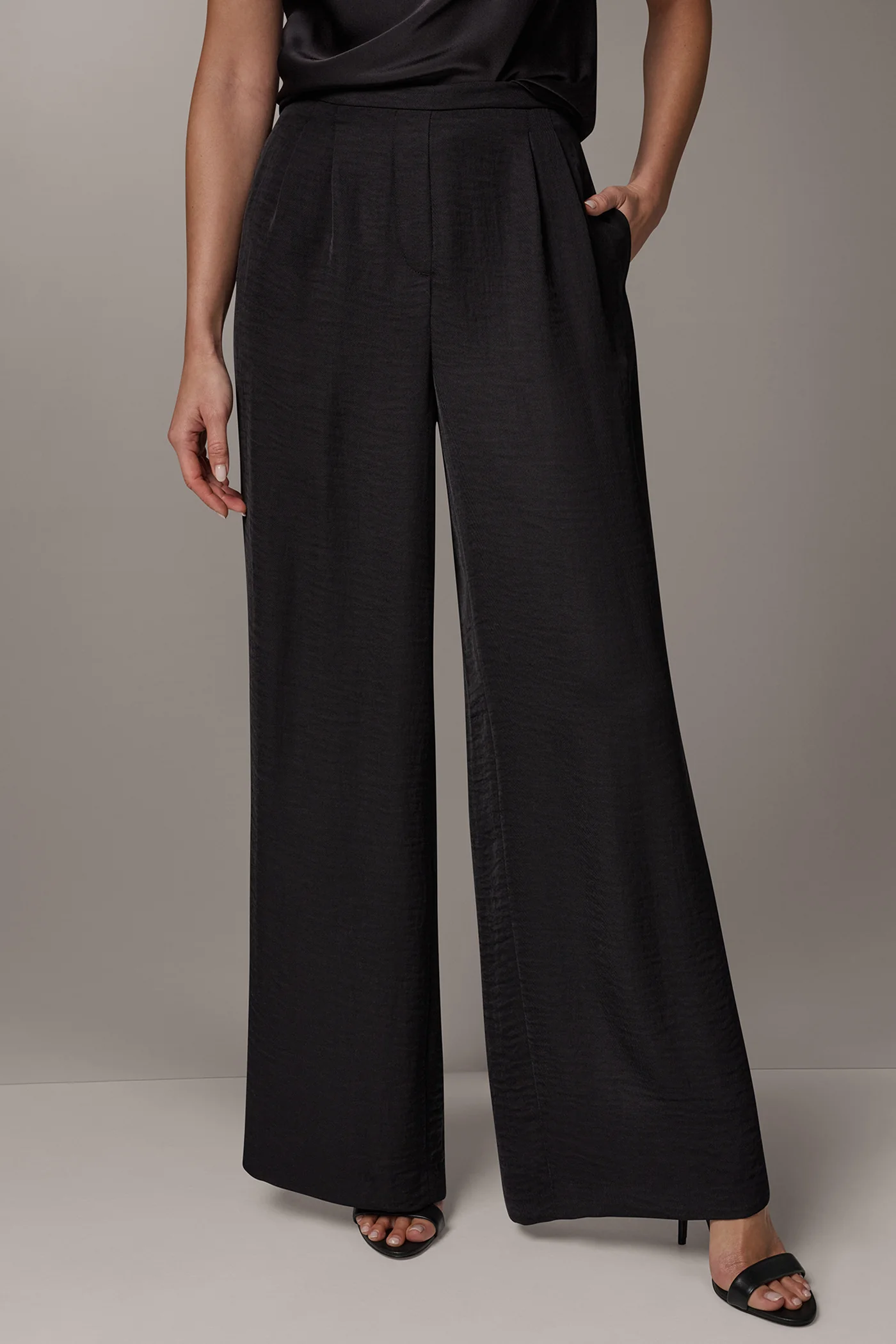 EXTRA HIGH-RISE PLEATED RELAXED PULL-ON PANT - VXVOV