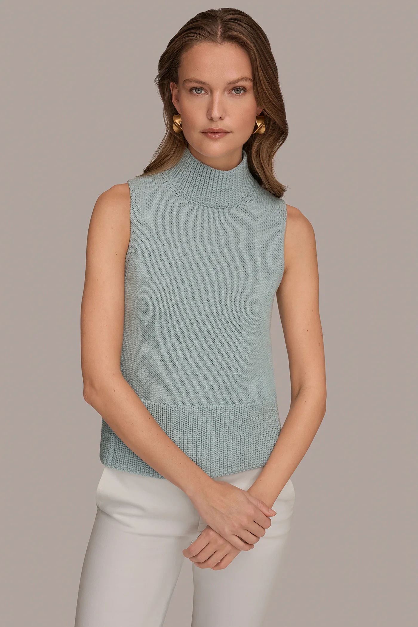 SLEEVELESS A-LINE SWEATER - VXVOV