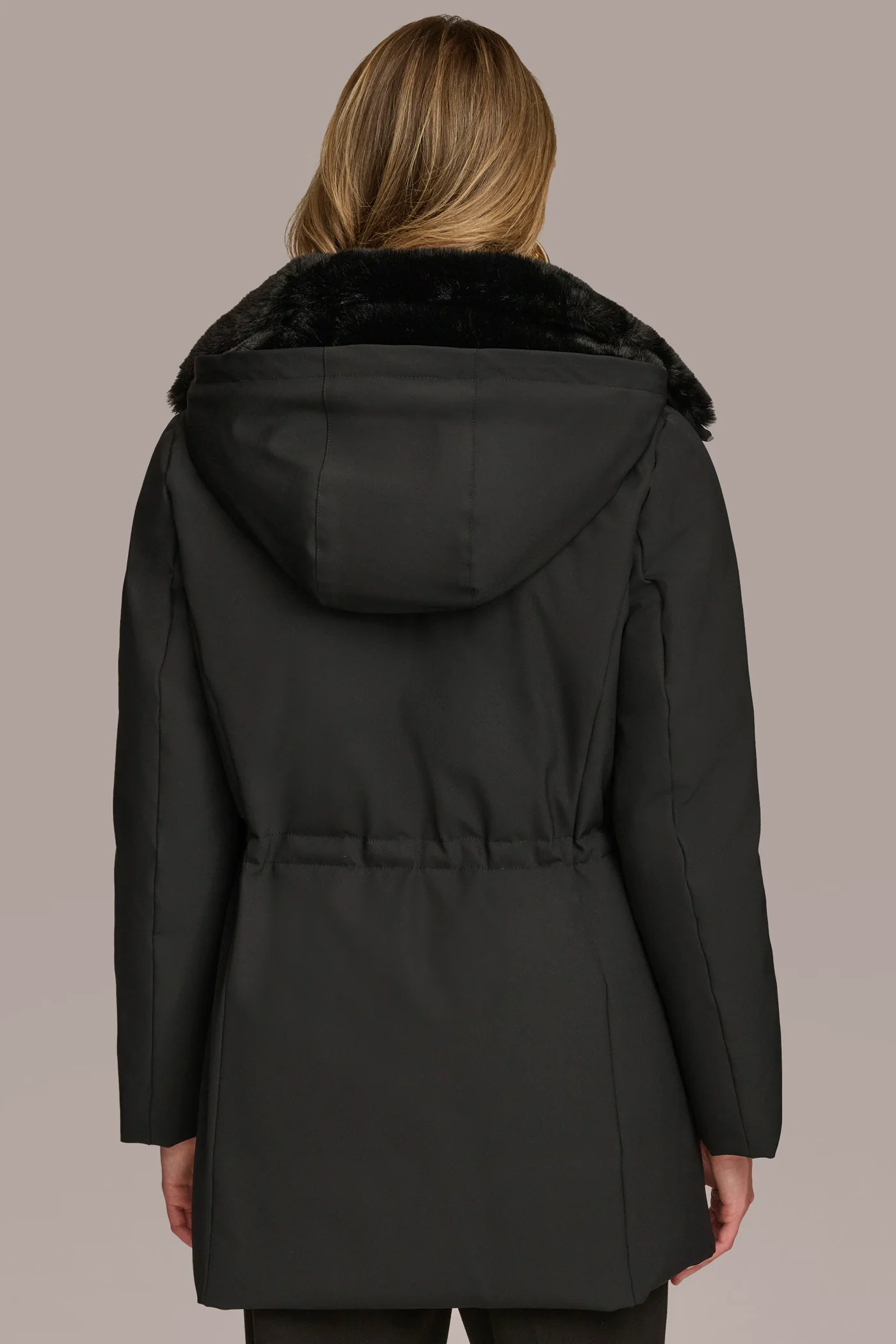 FAUX FUR LINED PUFFER - VXVOV