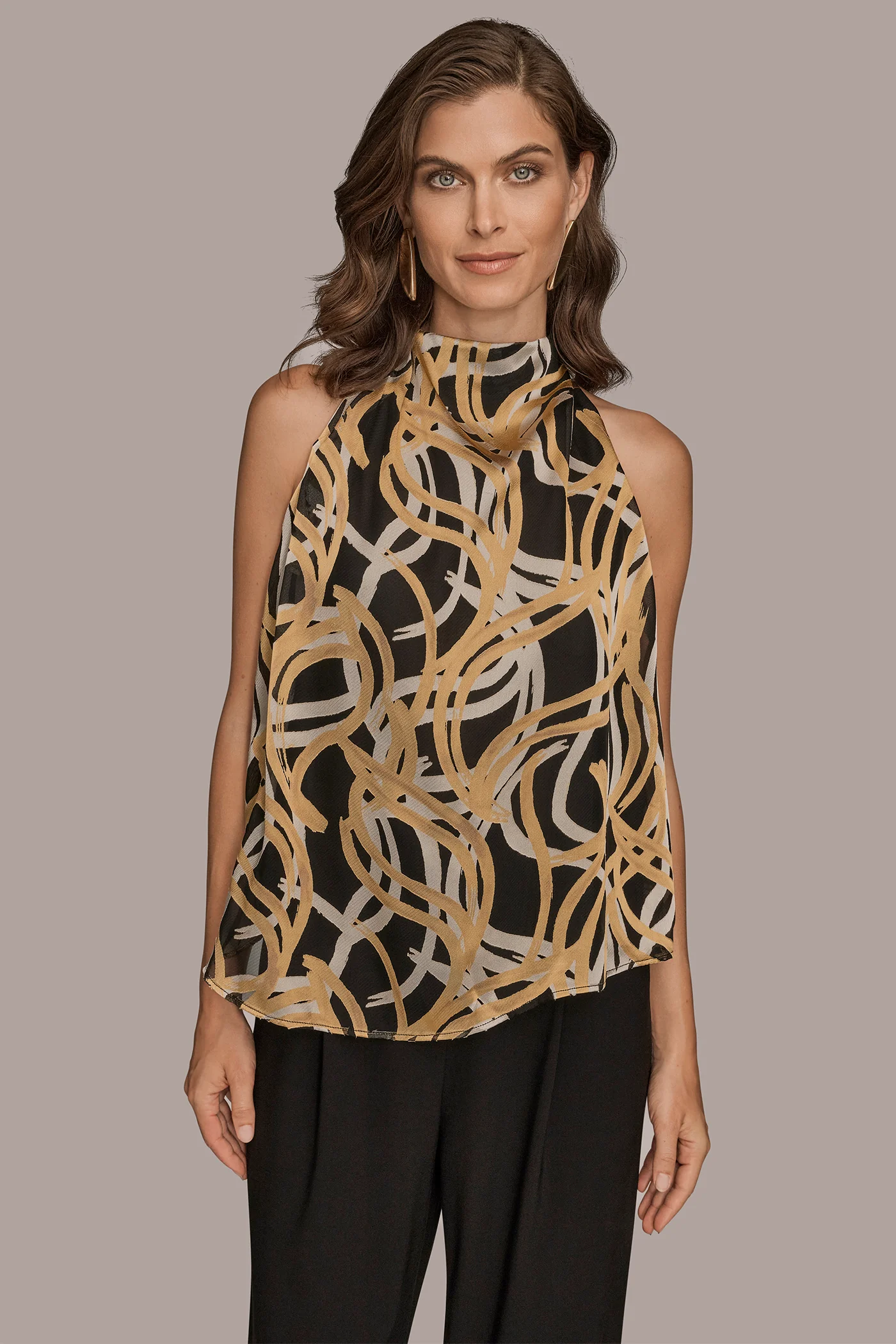 CONTRAST BURNOUT TOP - VXVOV