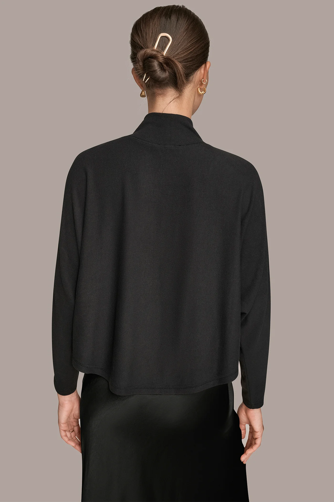 CROPPED MOCK-NECK TOP - VXVOV