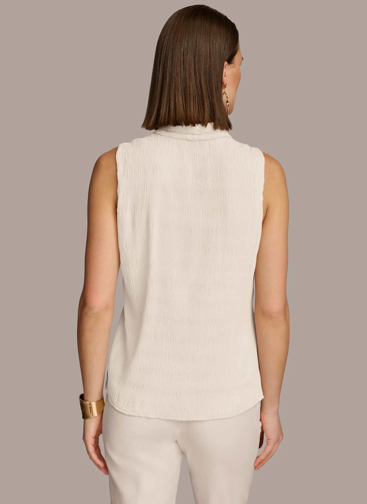 FAUX WRAP PEPLUM TOP - VXVOV