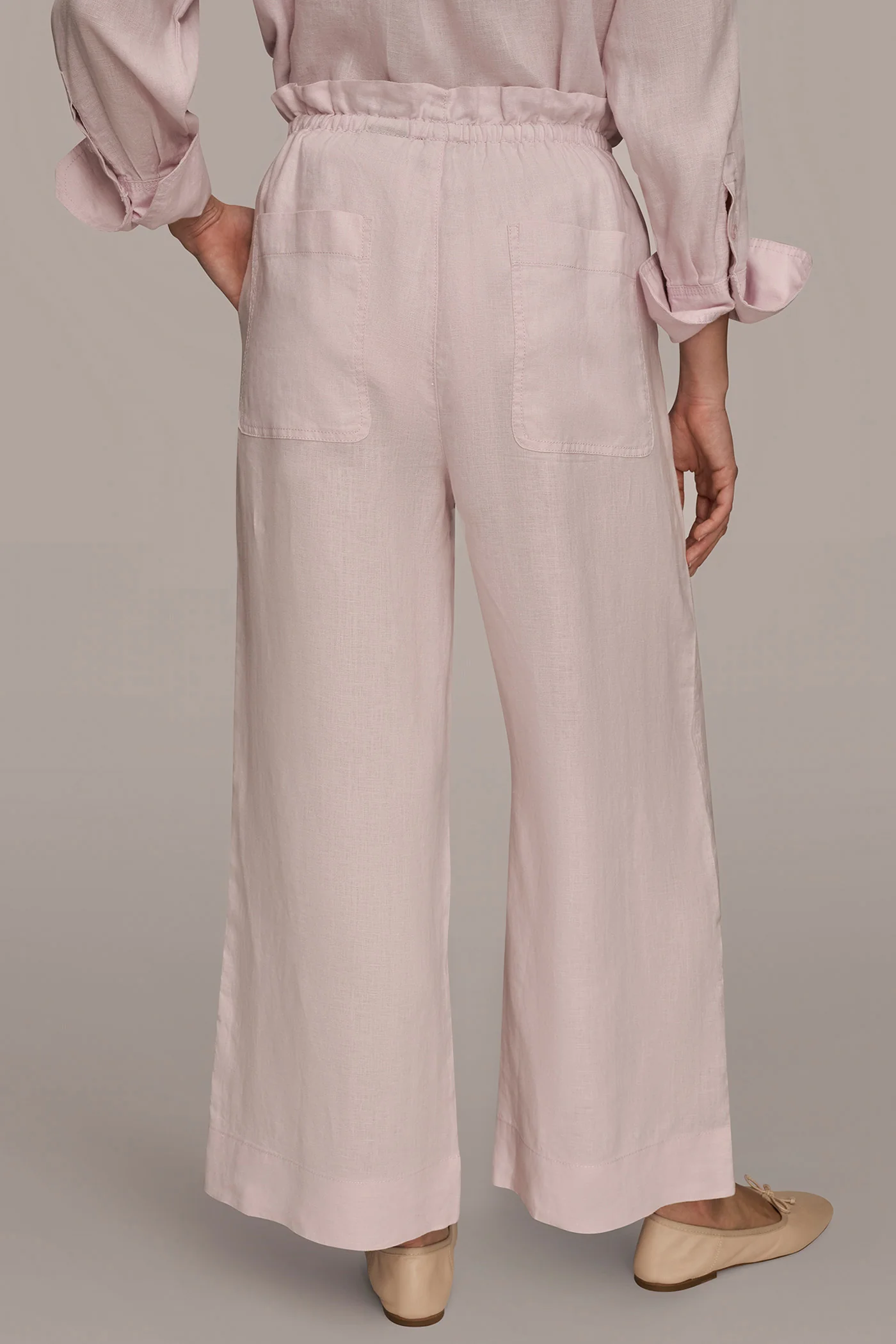 LINEN EXTRA HIGH-RISE PAPERBAG PANT - VXVOV