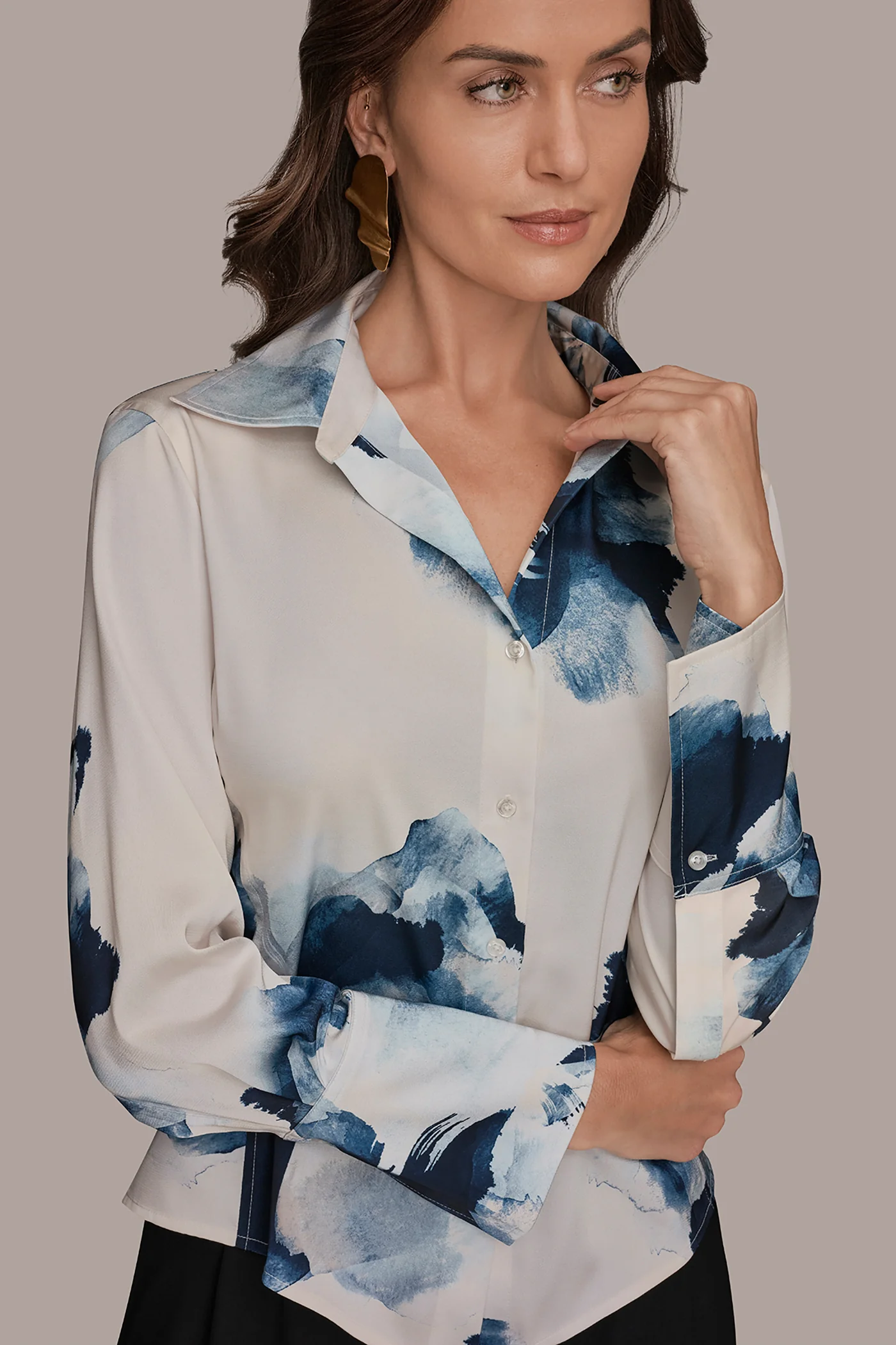 FLORAL HIGH-LOW BLOUSE - VXVOV